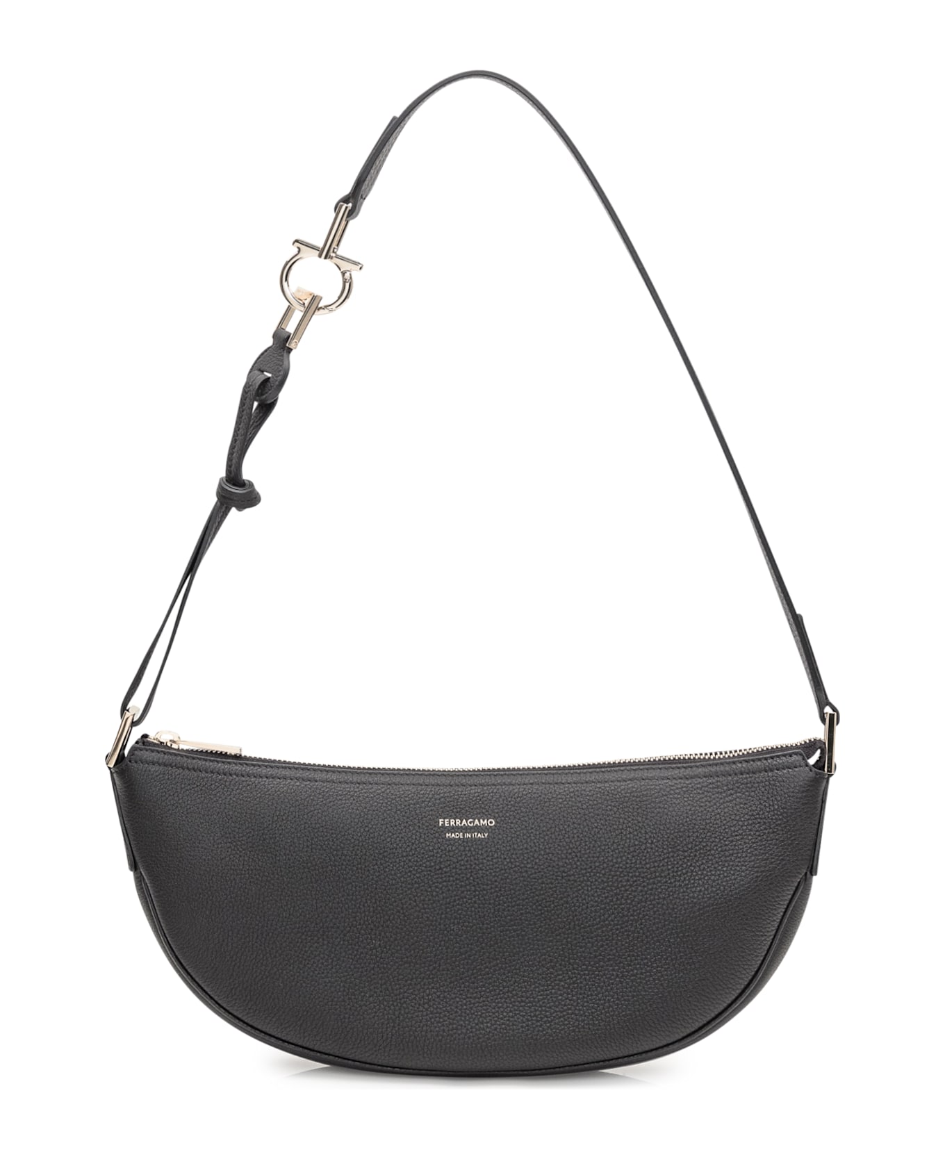 Ferragamo Small Hobo Shoulder Bag - NERO
