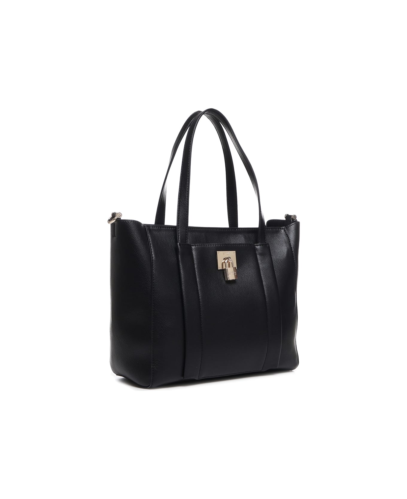 V73 Titania Shopping Bag In Eco-leather - Black