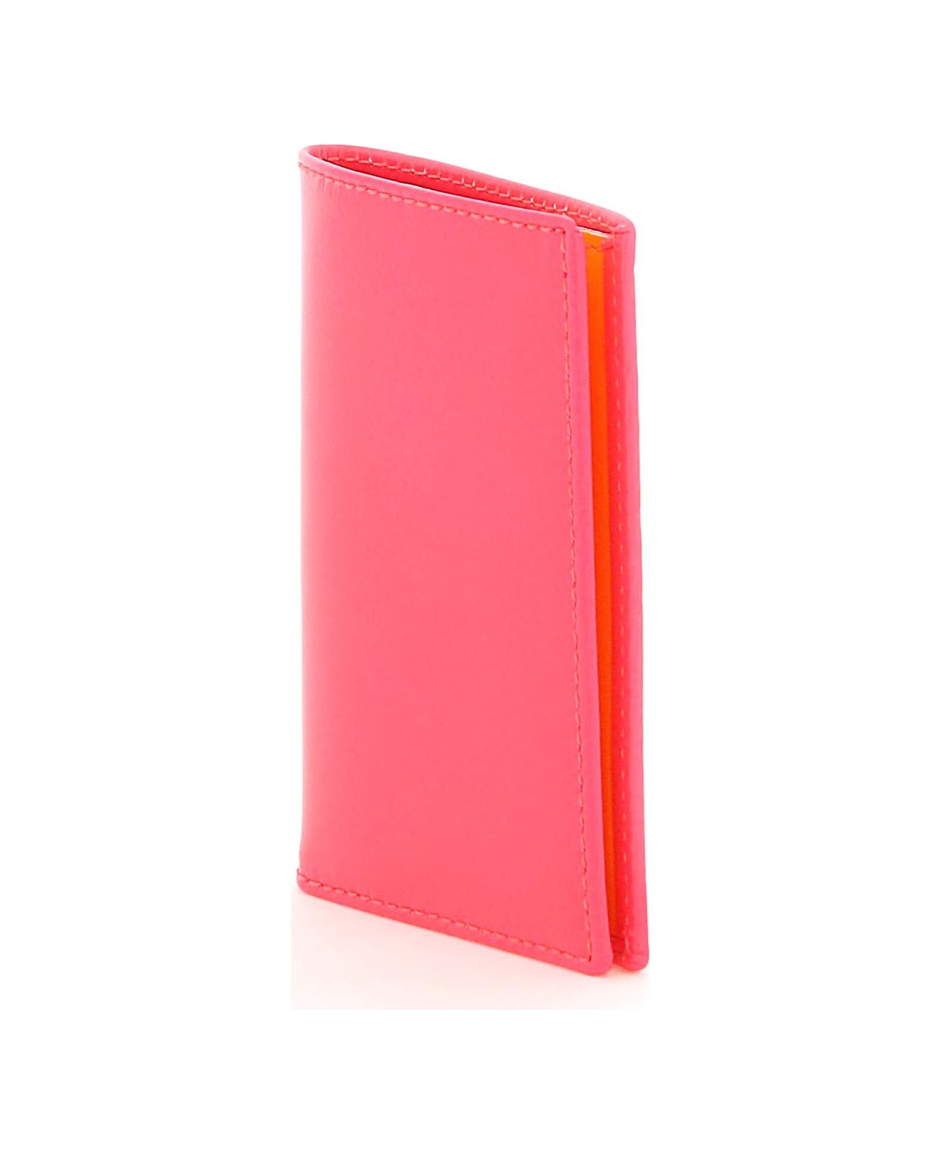 Comme des Garçons Wallet Super Fluo Wallet - PINK (Orange) 財布