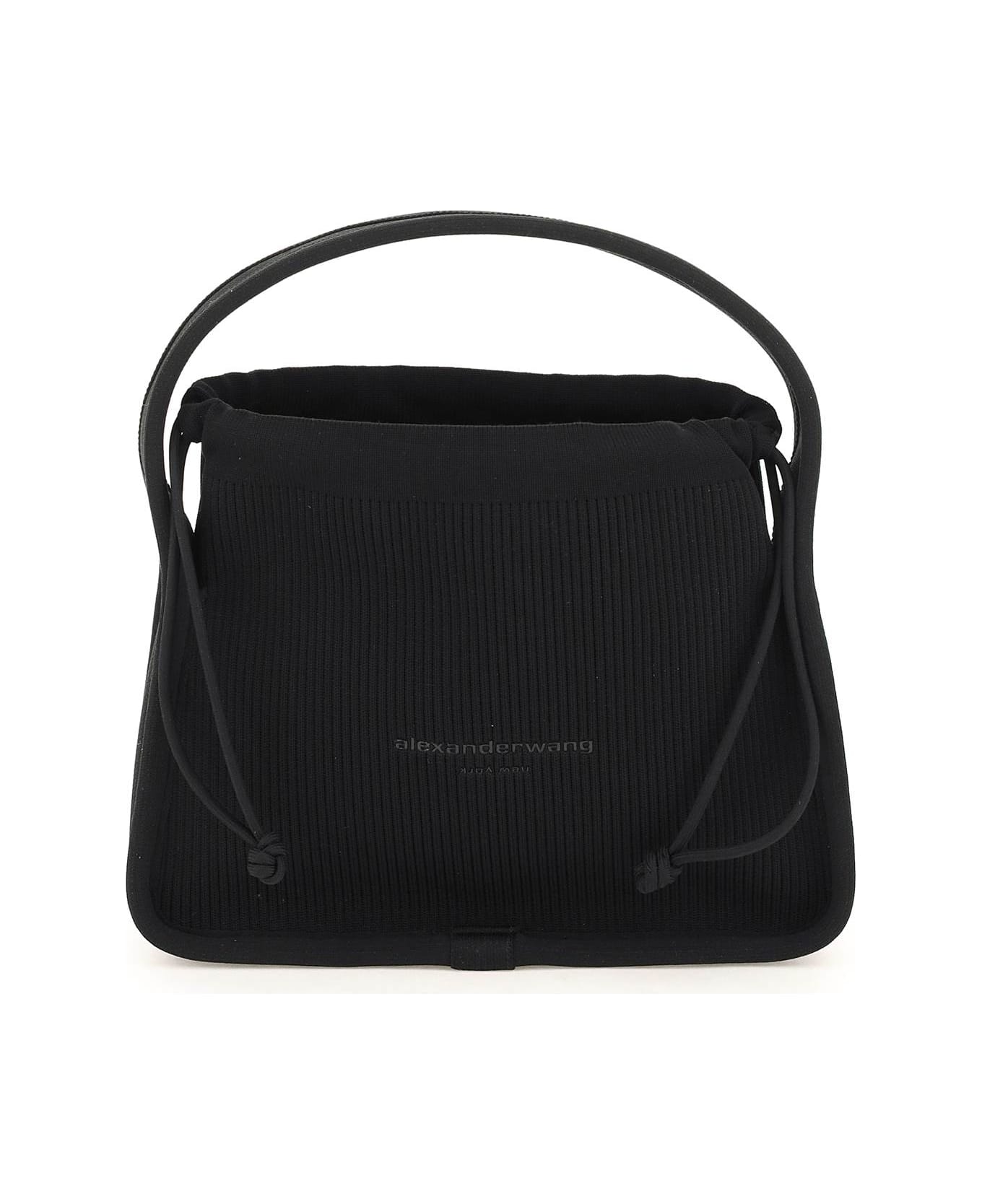 Alexander Wang Ryan Hand Bag In Black Leather - Black