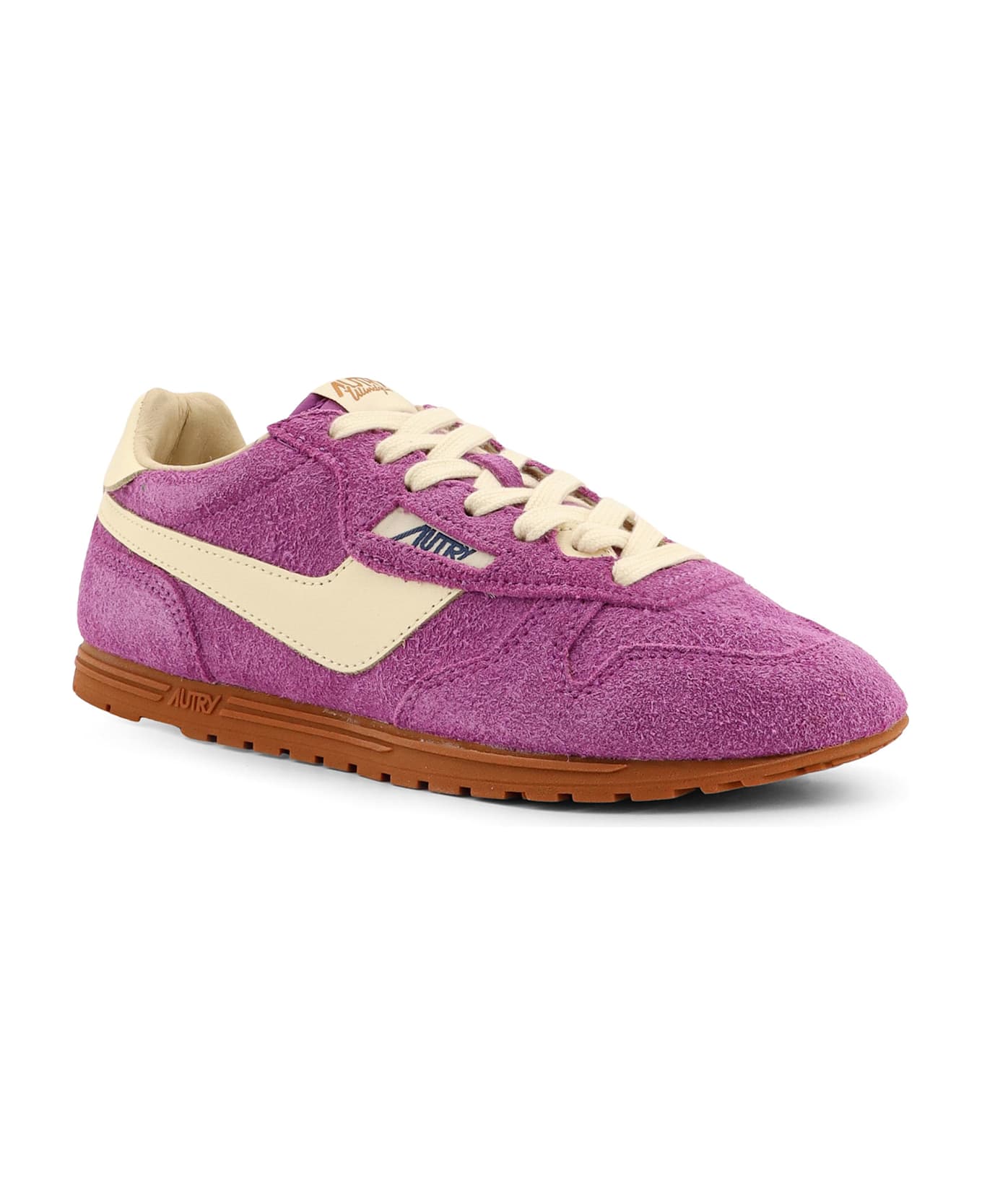 Autry Windspin Leather Sneakers - Purple