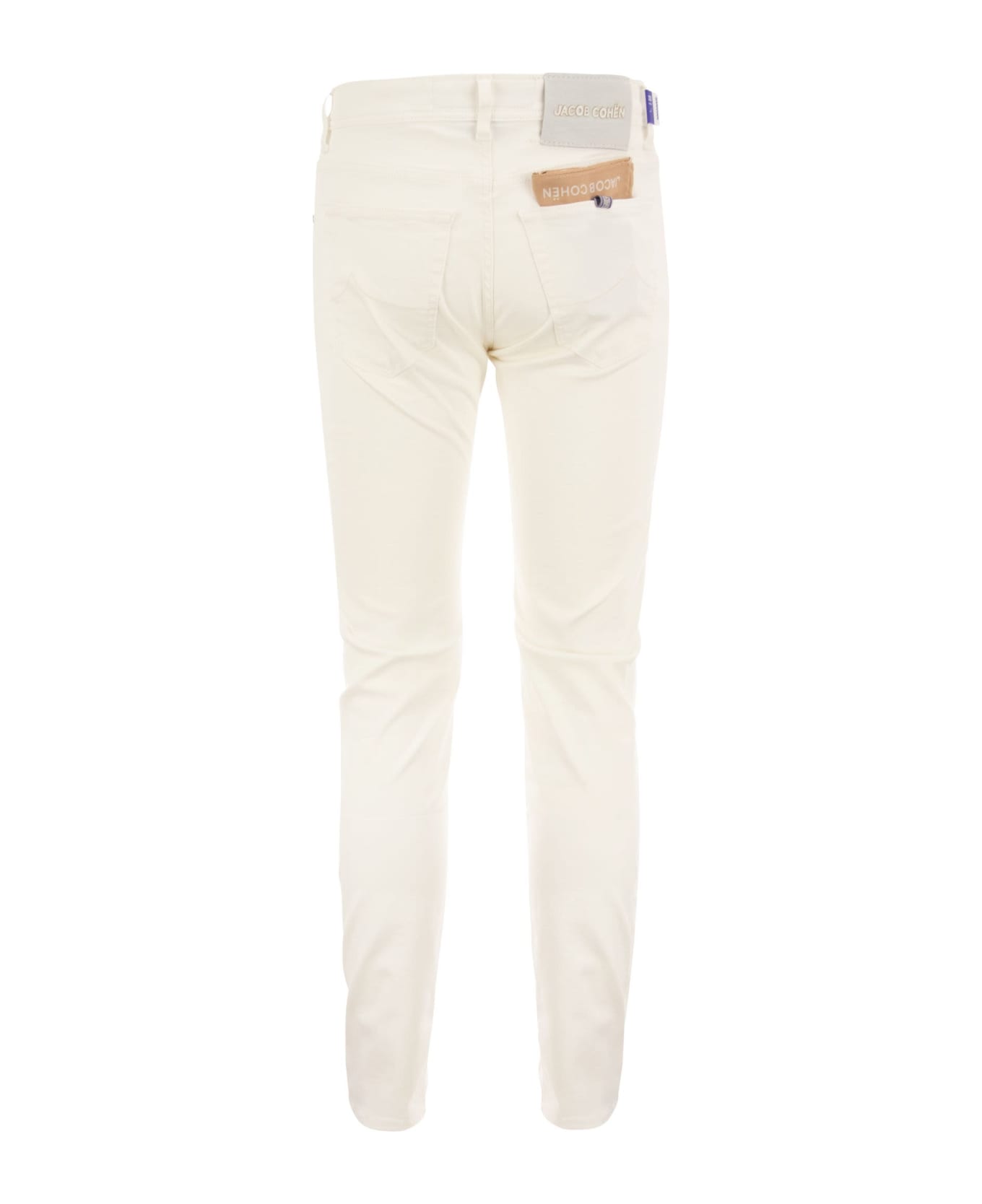 Jacob Cohen Nick - Slim-fit Five-pocket Trousers - White