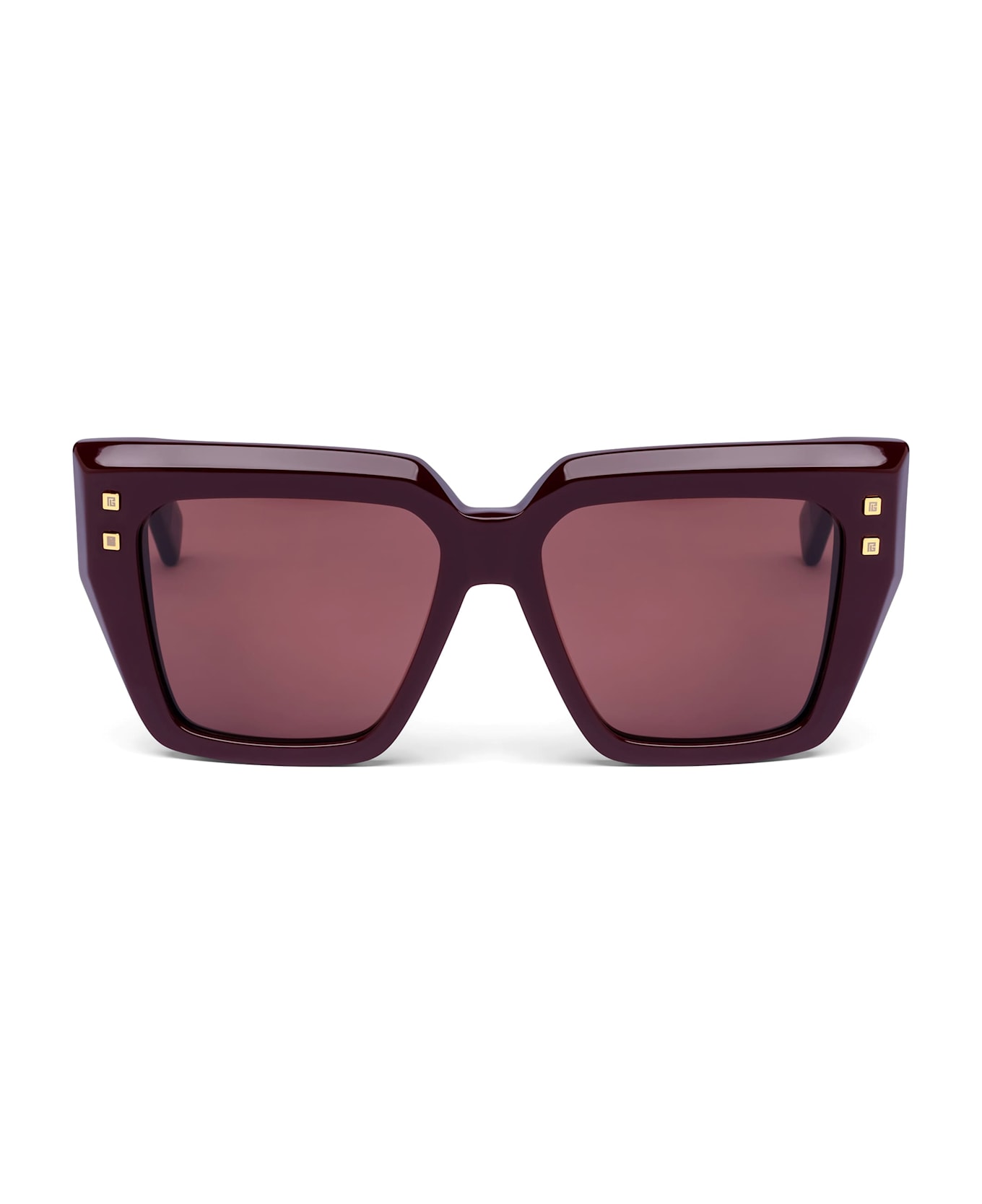 Balmain B-fame - Bordeaux / 18k Gold Sunglasses - burgundy