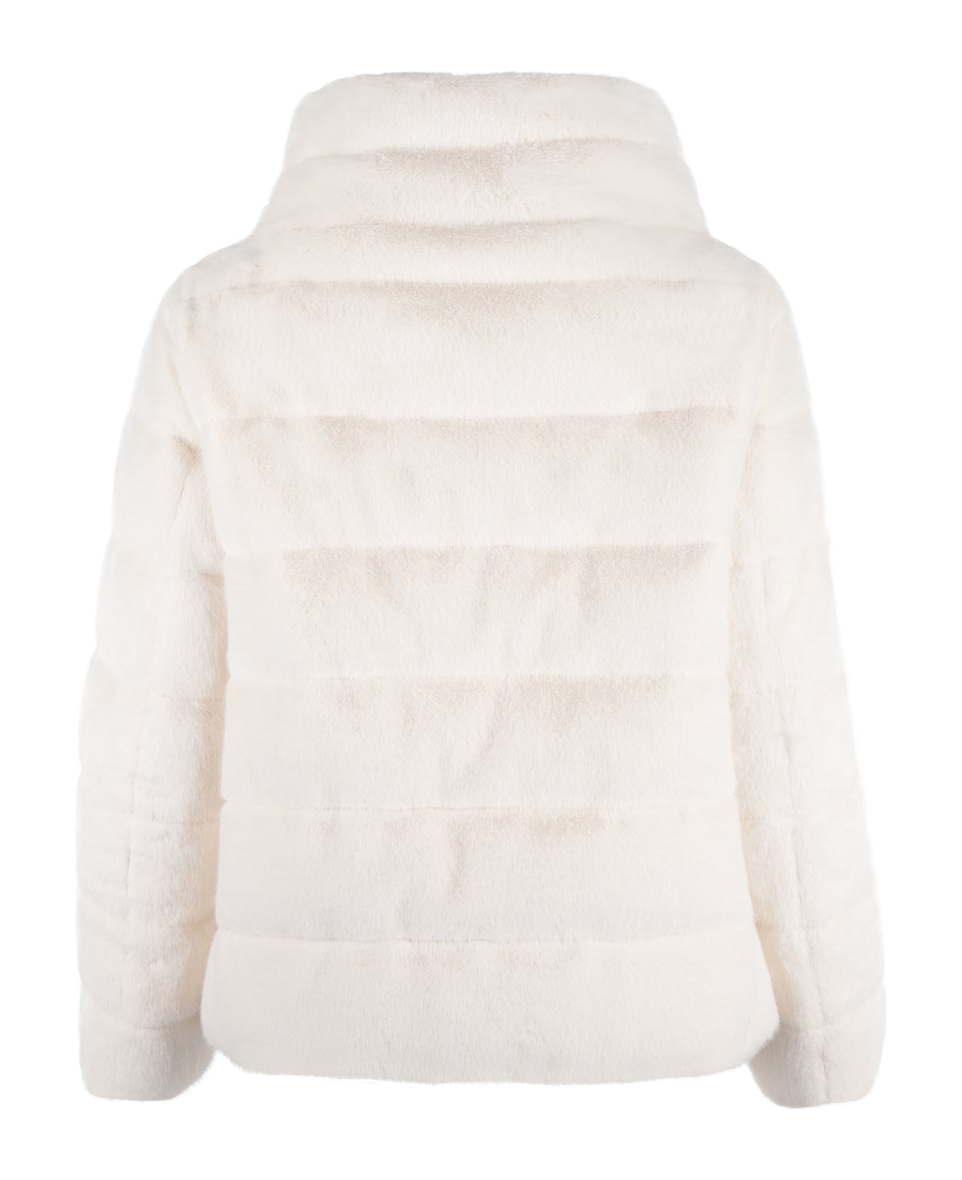 Herno Down Jacket Herno Made Of Faux Fur - White