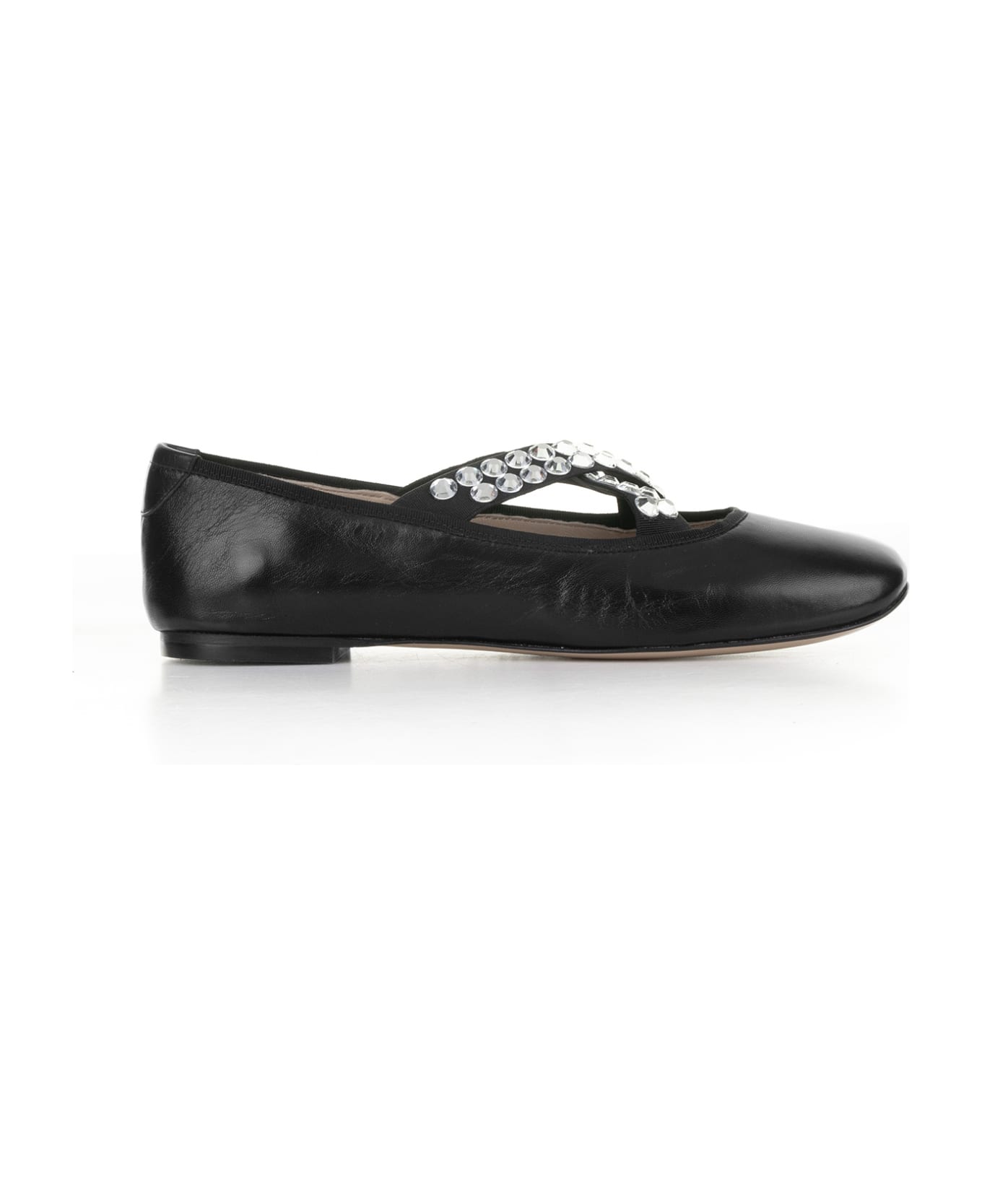 Casadei Queen Bee leather ballerina shoes - Silver