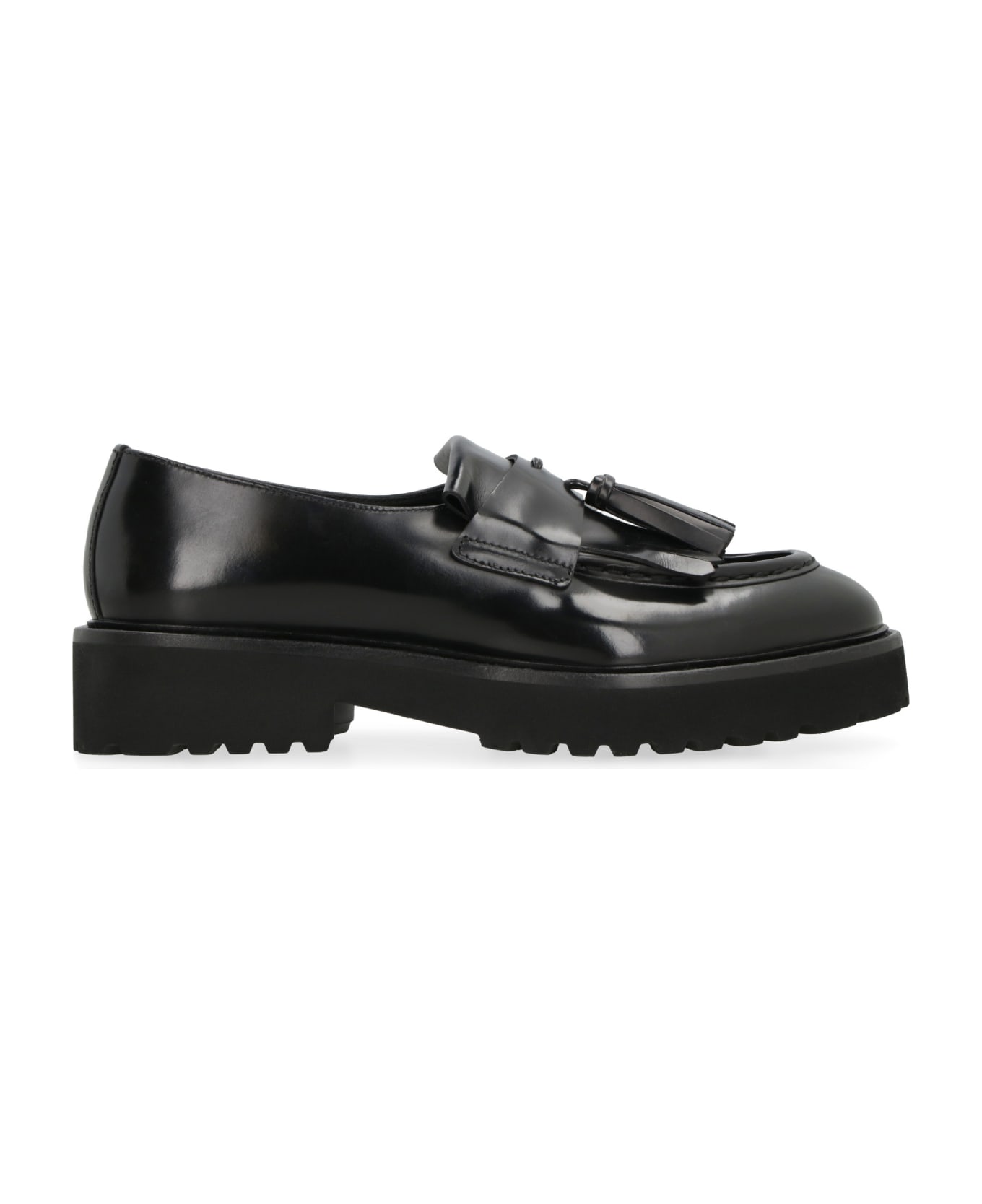 Doucal's Leather Loafers - black フラットシューズ