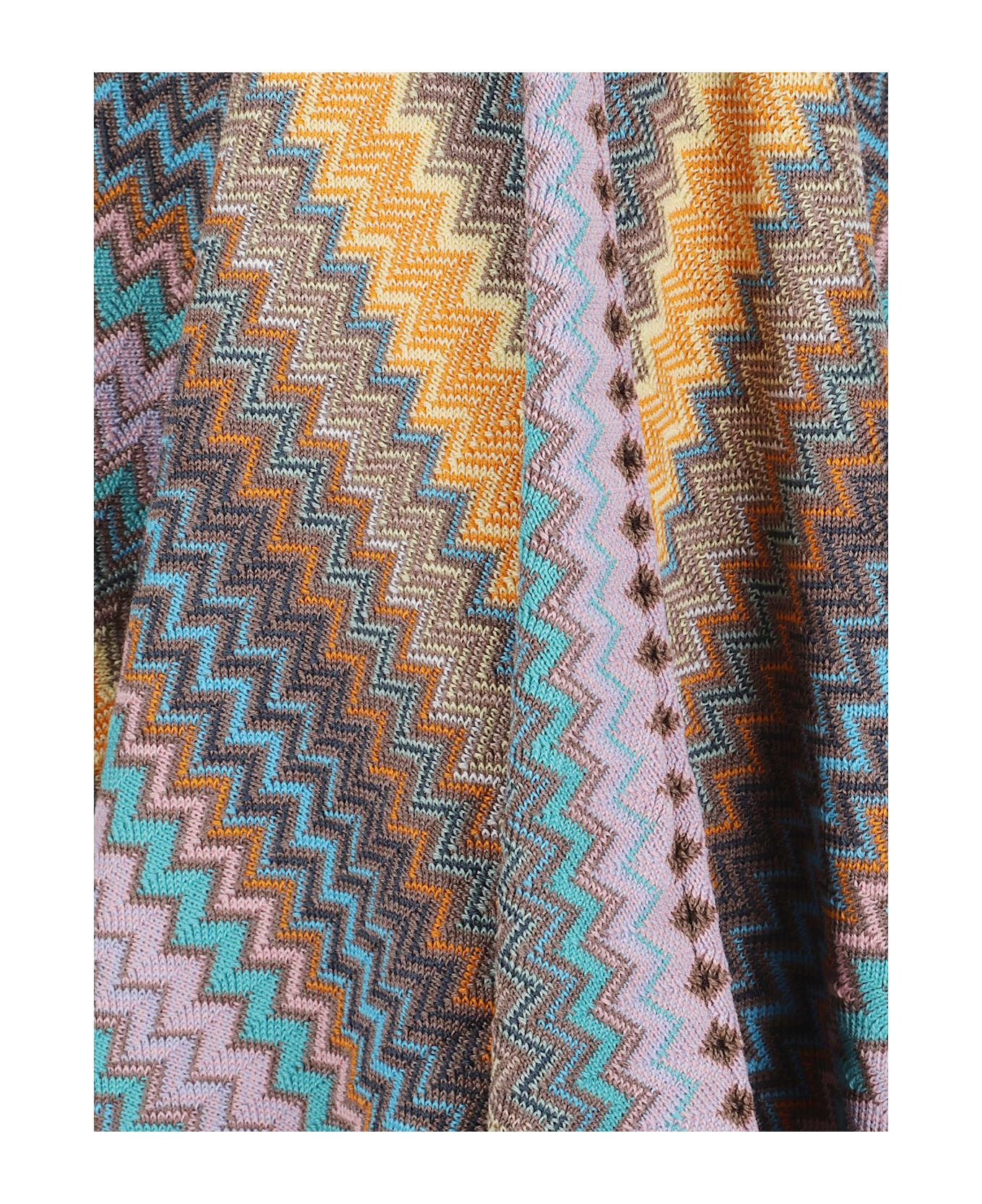 Missoni Poncho With Fringes - MultiColour