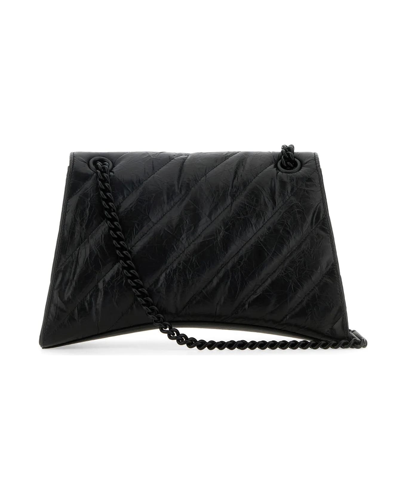 Balenciaga Crush Shoulder Bag - Black