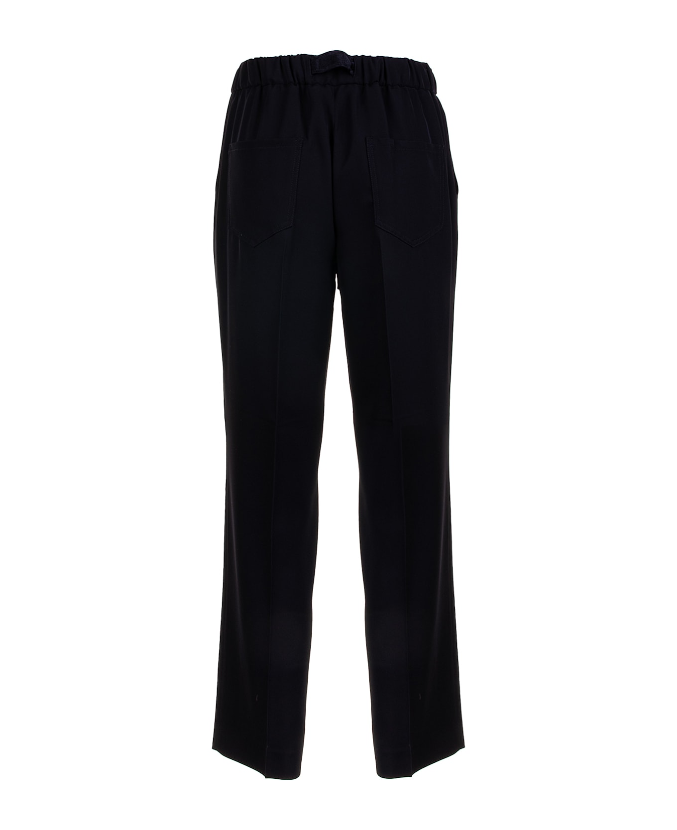 Via Masini 80 Trousers Black - Black