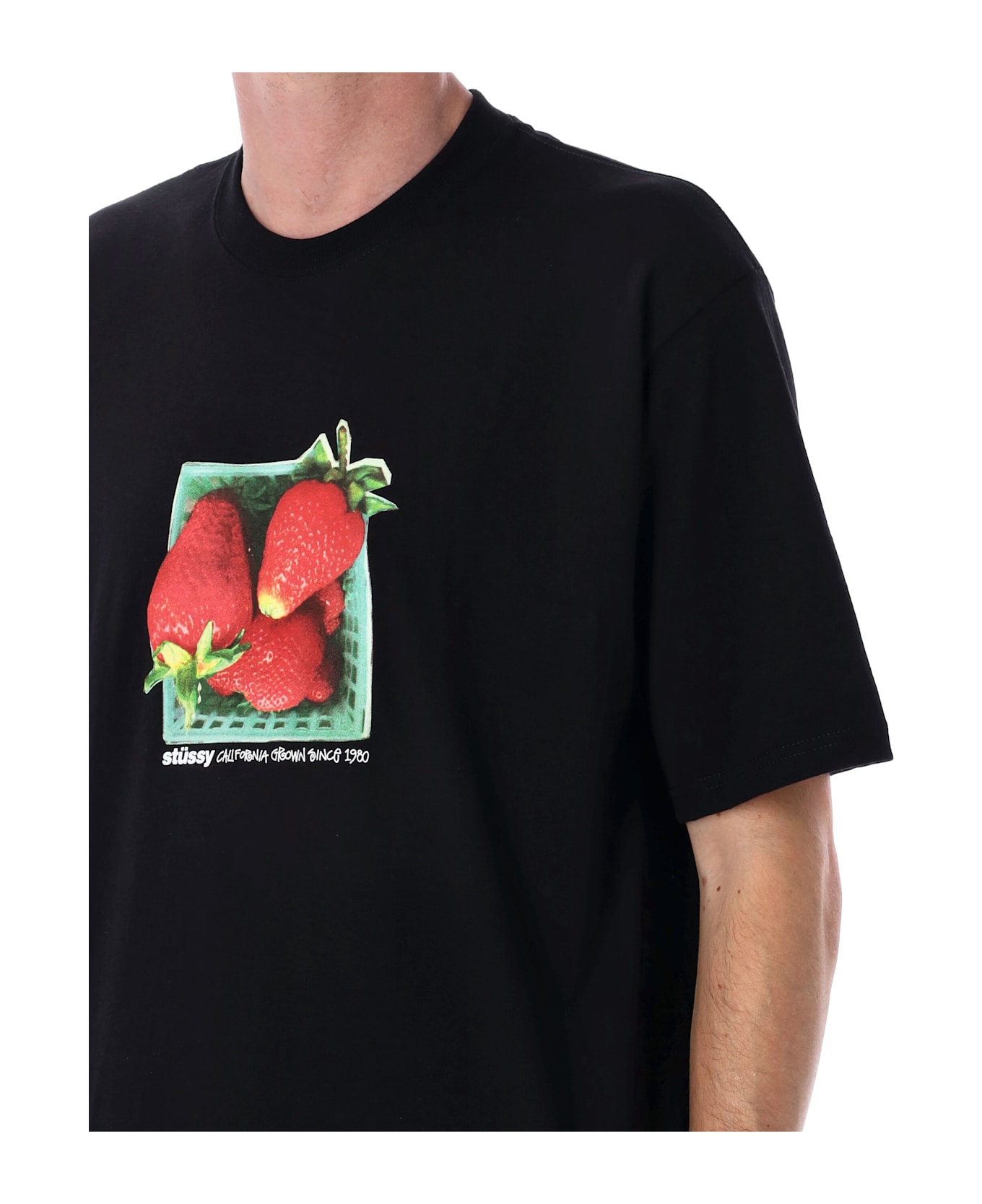 Stussy Berries Tee - BLACK