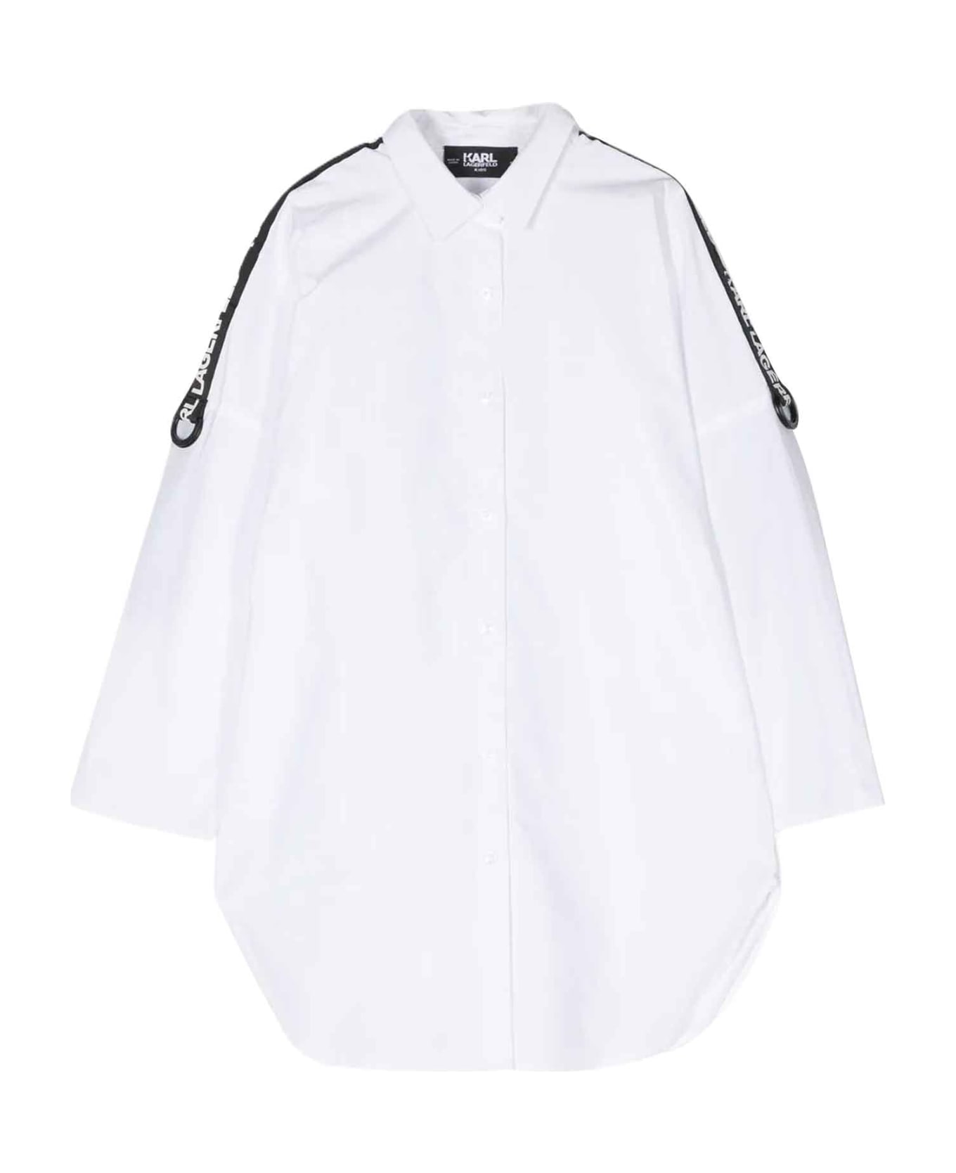 Karl Lagerfeld Kids White Dress Girl - Bianco ワンピース＆ドレス