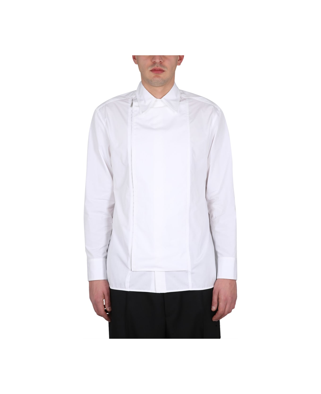 Jil Sander Zippered Shirt - IVORY