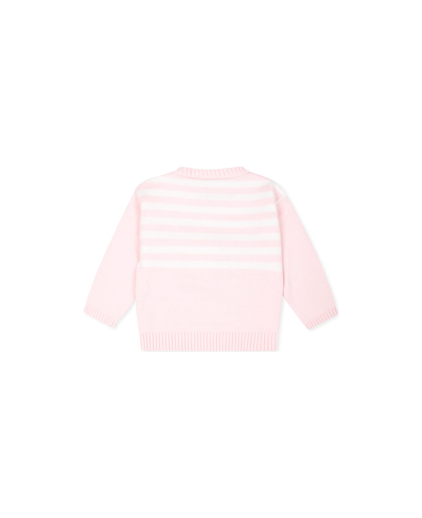 Givenchy Pull Rose Pour Bébé Fille Avec Motif Emblématique 4g - Pink