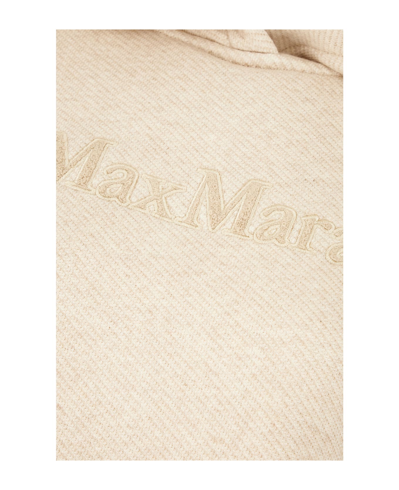 Max Mara Sand Cotton Blend Sweatshirt - ALBINO