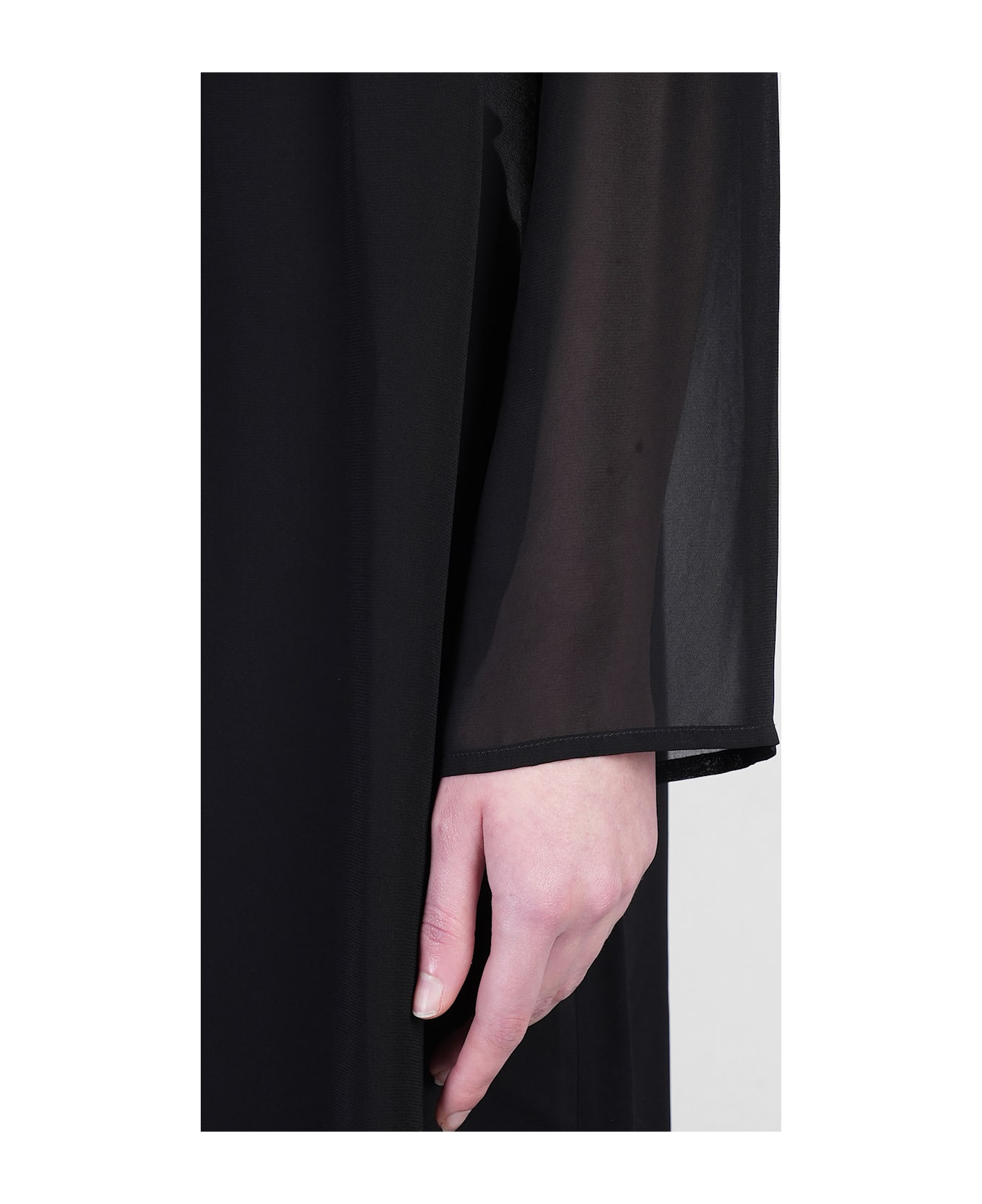 MVP Wardrobe Trench In Black Viscose - black