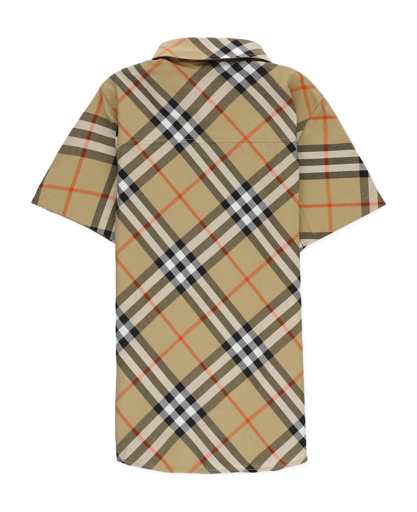 Burberry Check Shirt - Beige