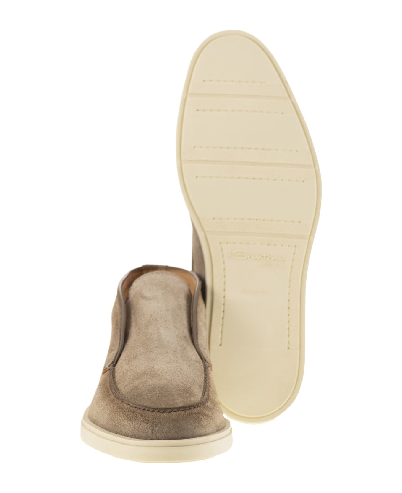 Santoni Suede Desert Boot - Beige