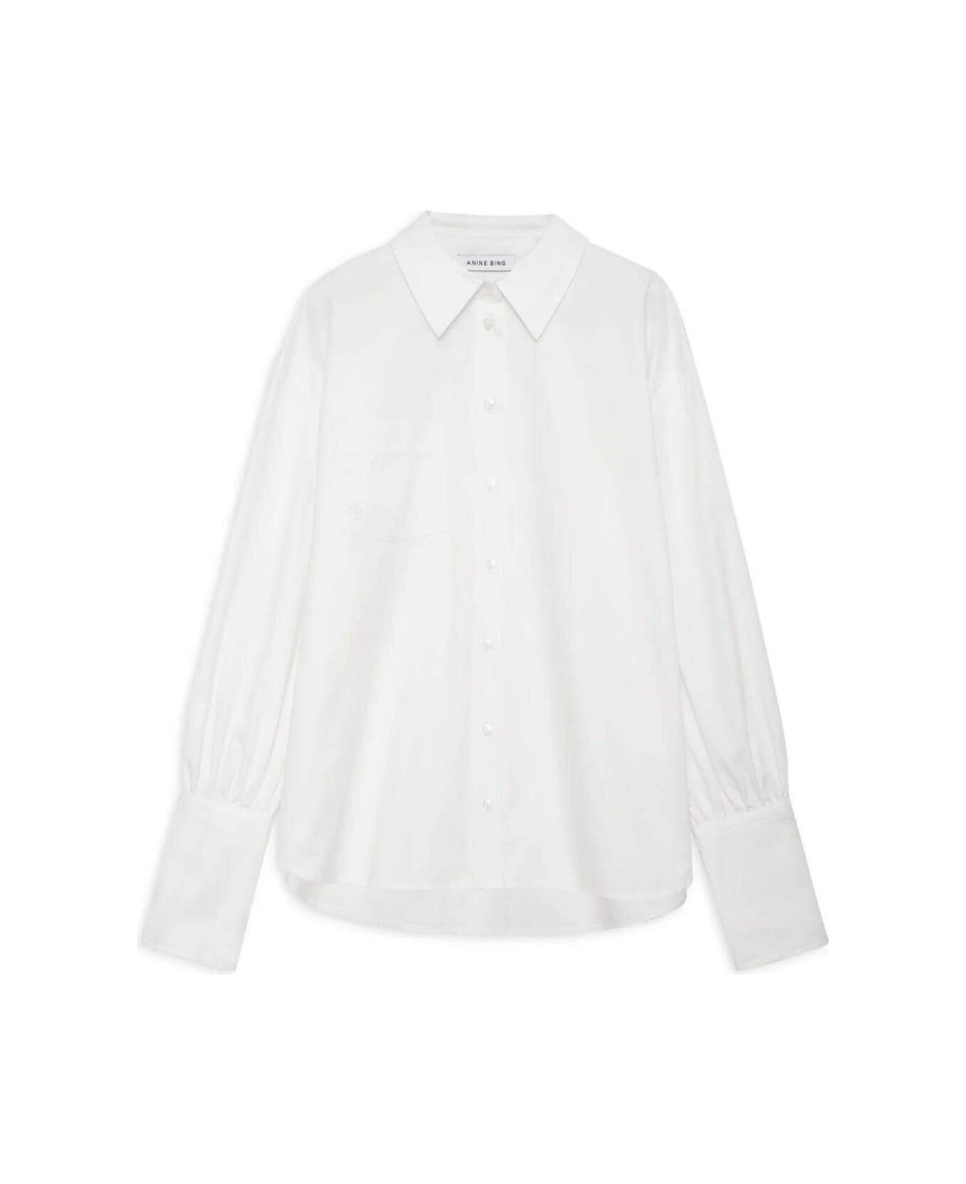 Anine Bing Camicia Over In Cotone - White
