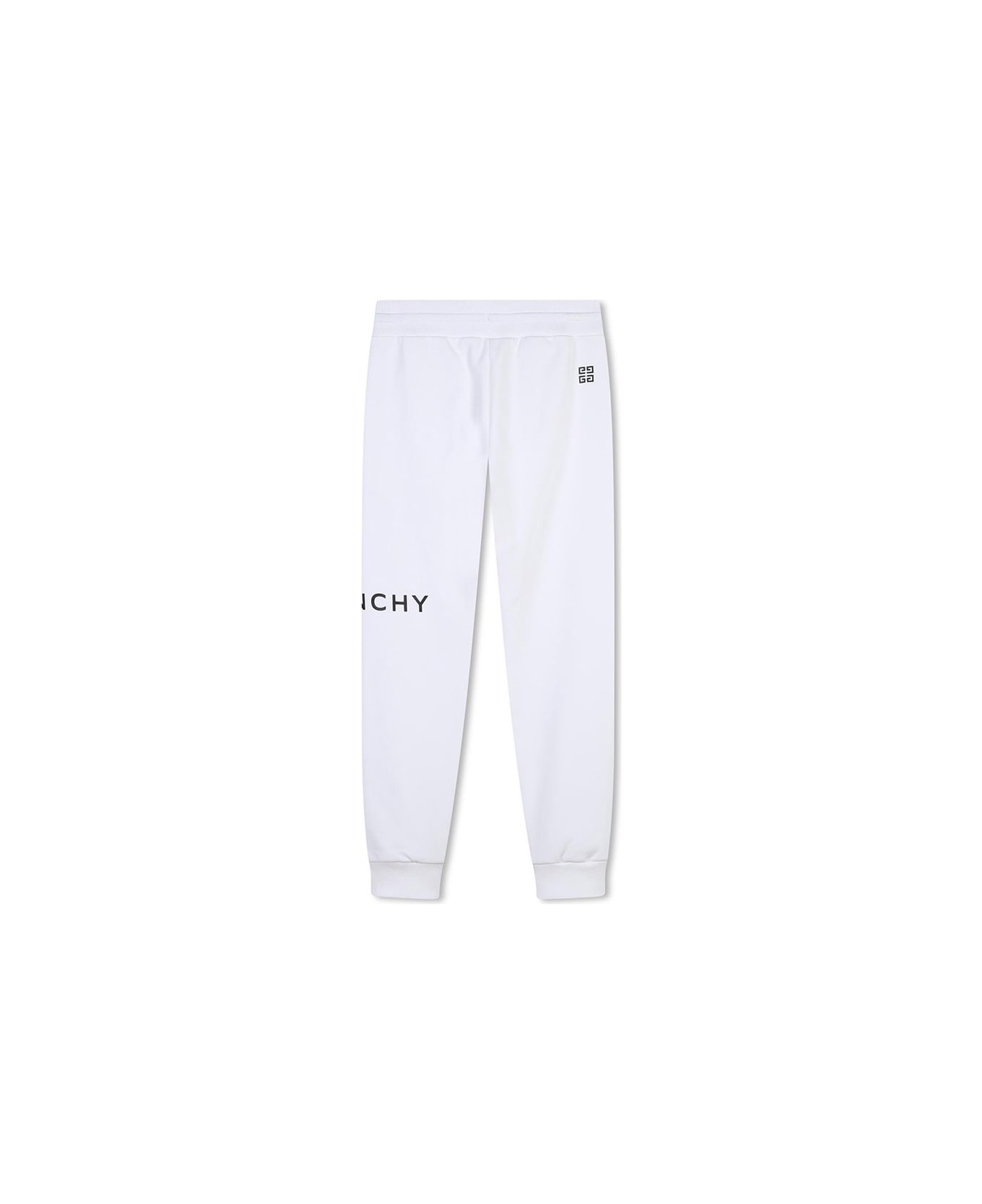 Givenchy White Joggers With Givenchy 4g Logo - White