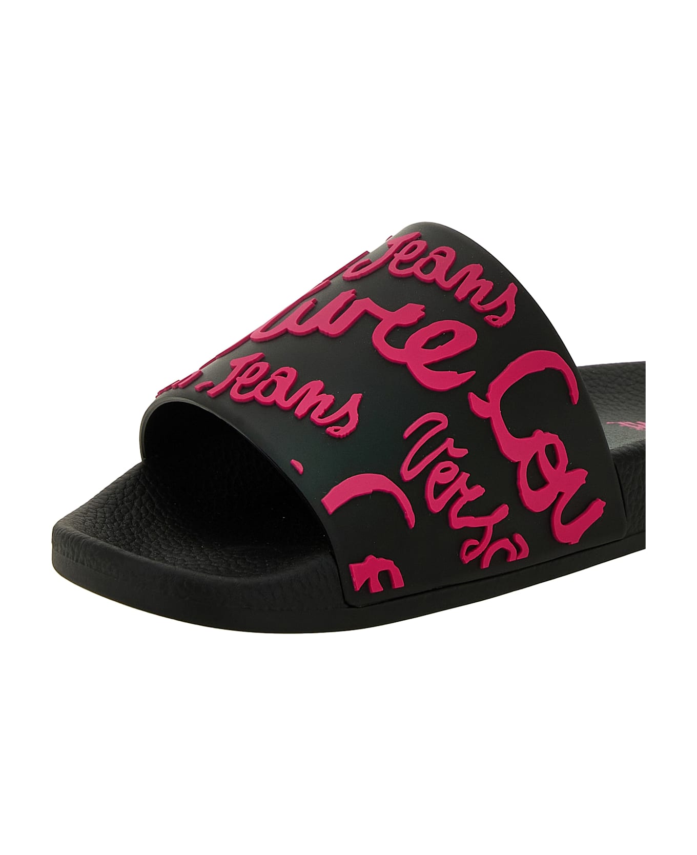 Versace Jeans Couture Pool Slides - Black