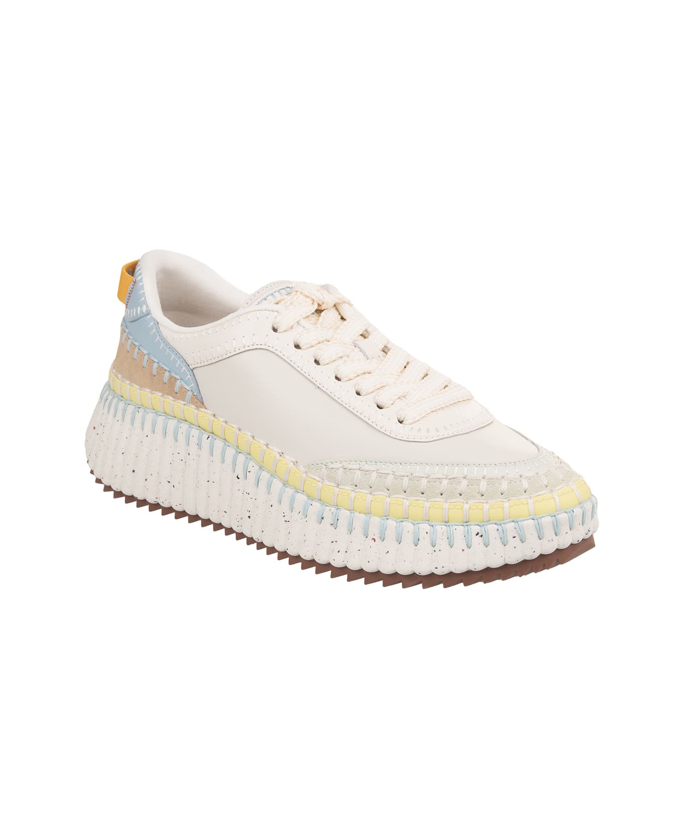 Chloé Nama Sneakers With Inserts - White