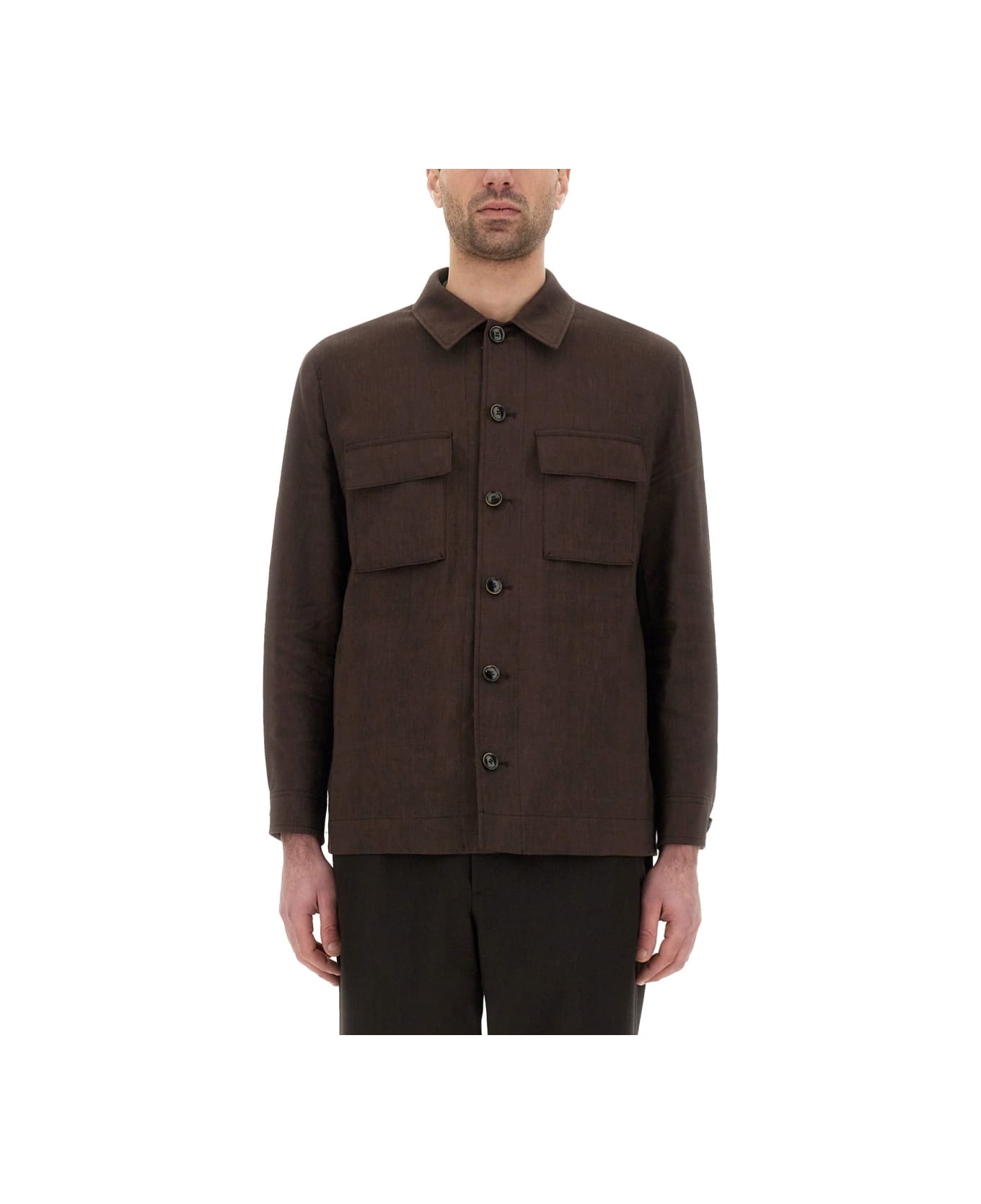 Hugo Boss Sovracamicia "l-corvin-2pp-251" - BROWN