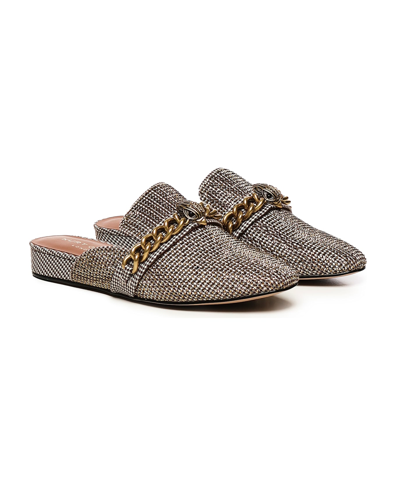 Kurt Geiger Chain Detail Chelsea Mule - Beige