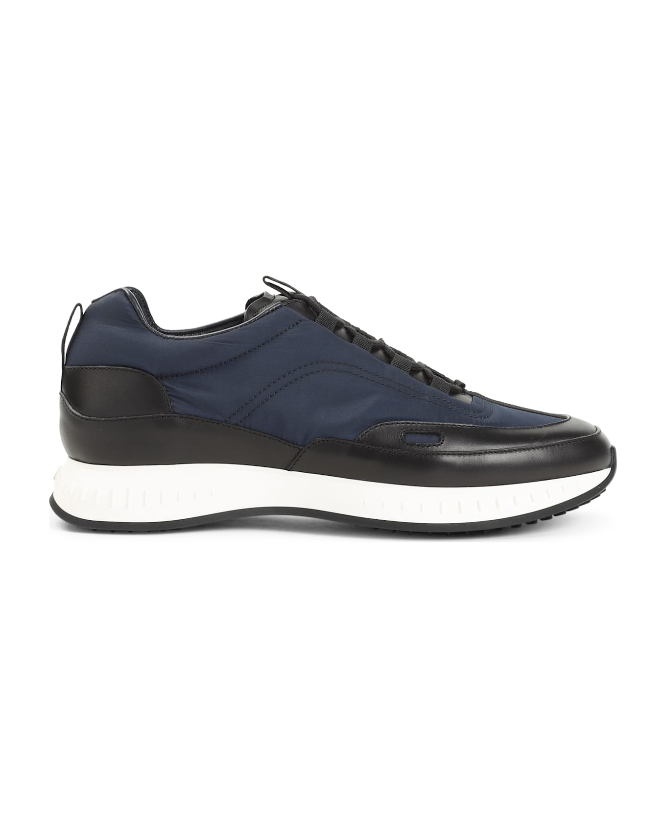 John Lobb Leather Sneakers - Zv Black Navy