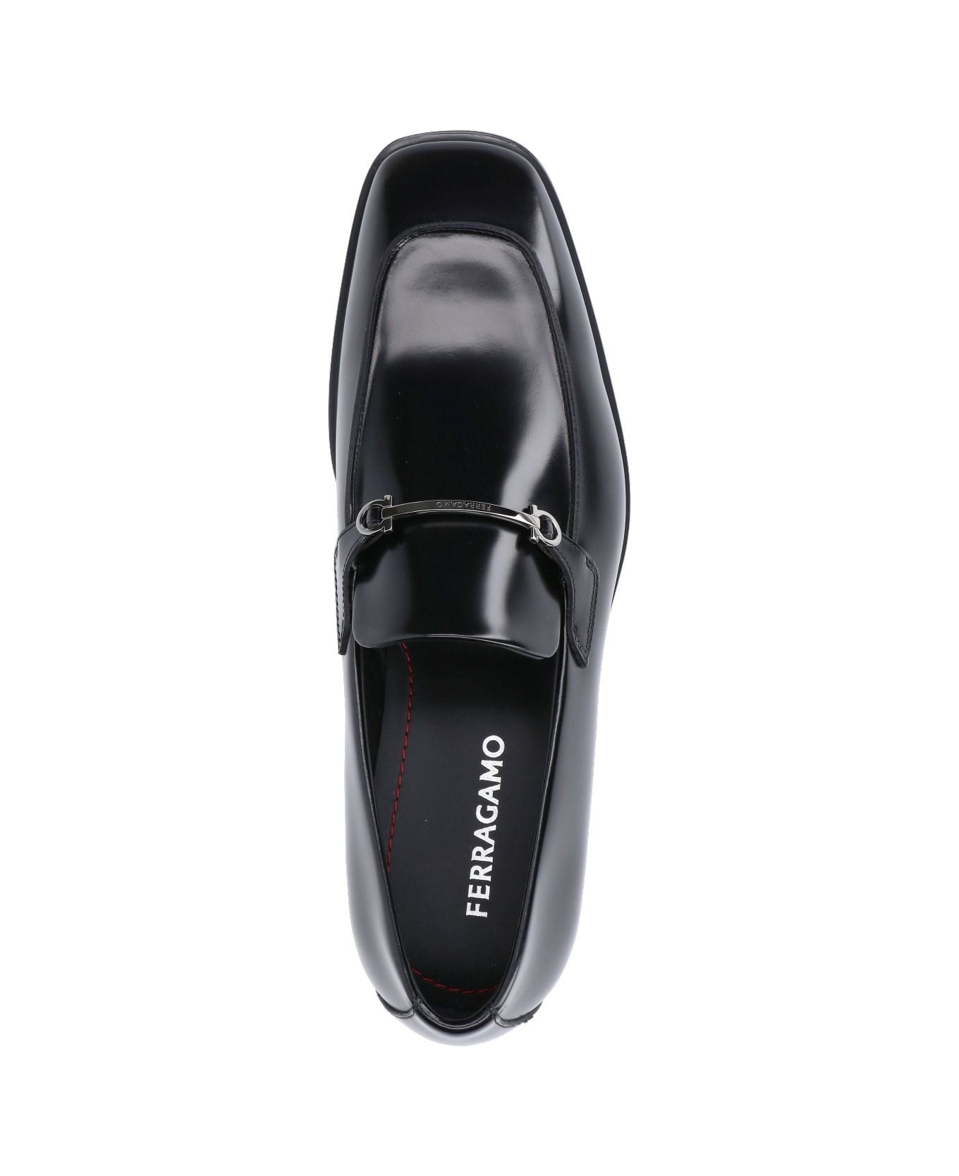 Ferragamo 'gancini' Loafers - Black  