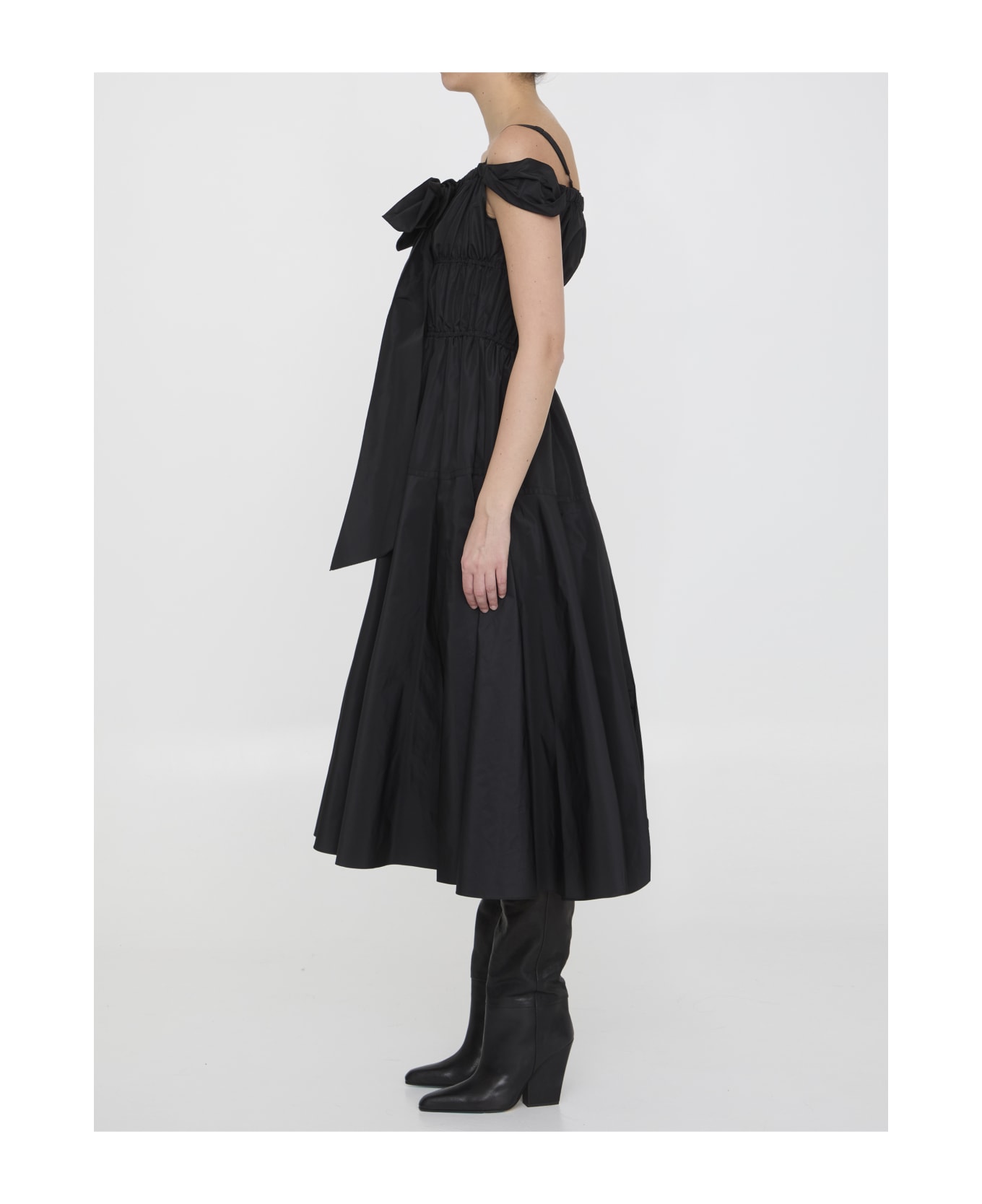 Patou Cocktail Maxi Dress - BLACK