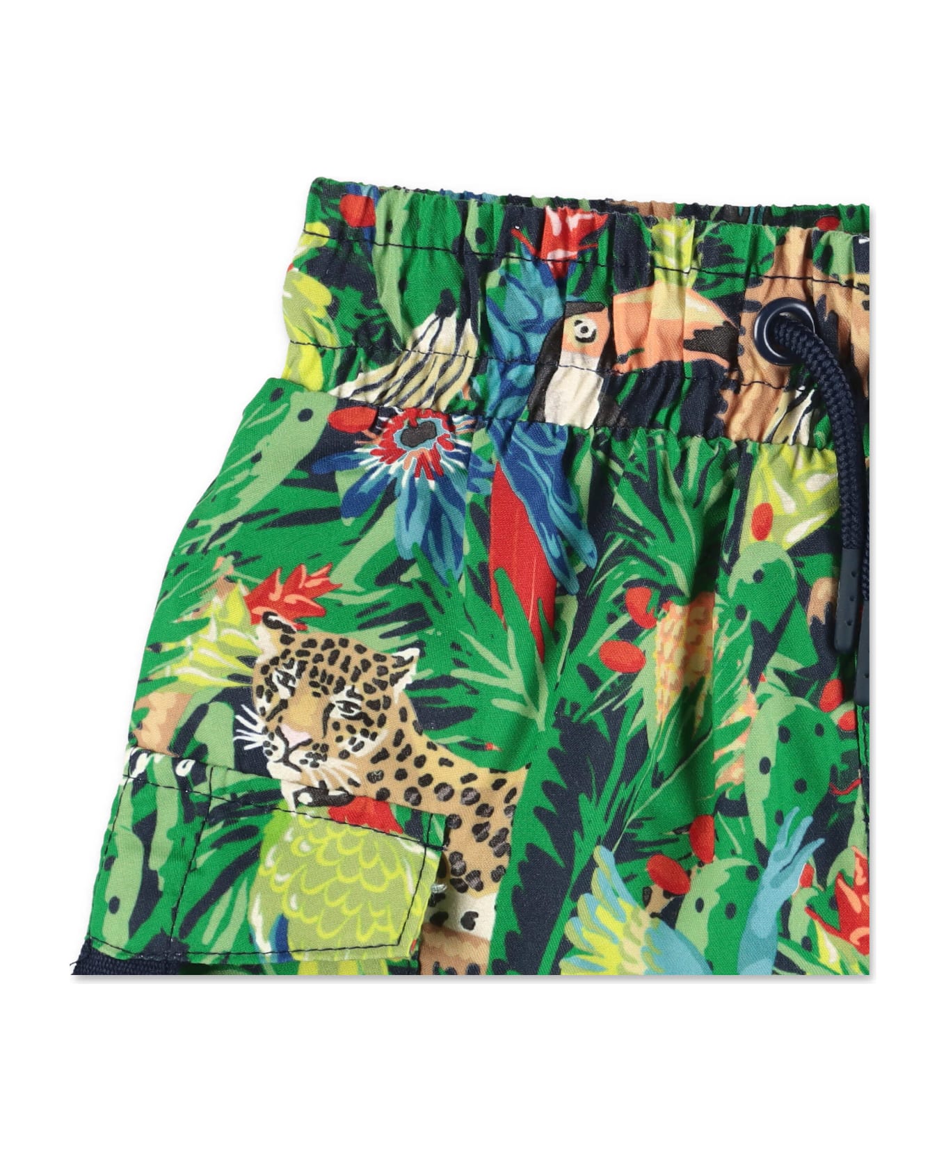 Kenzo Kids Kenzo Shorts Da Mare Stampa Jungle In Nylon - Stampa