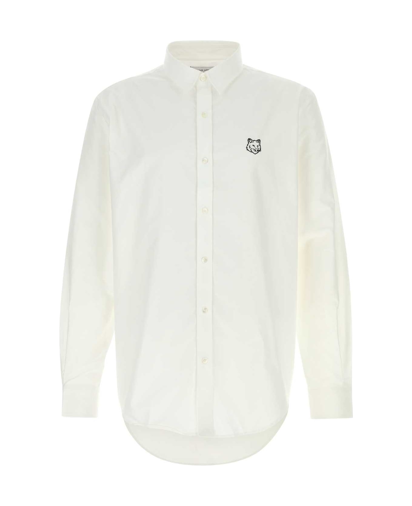 Maison Kitsuné White Oxford Shirt - WHITE
