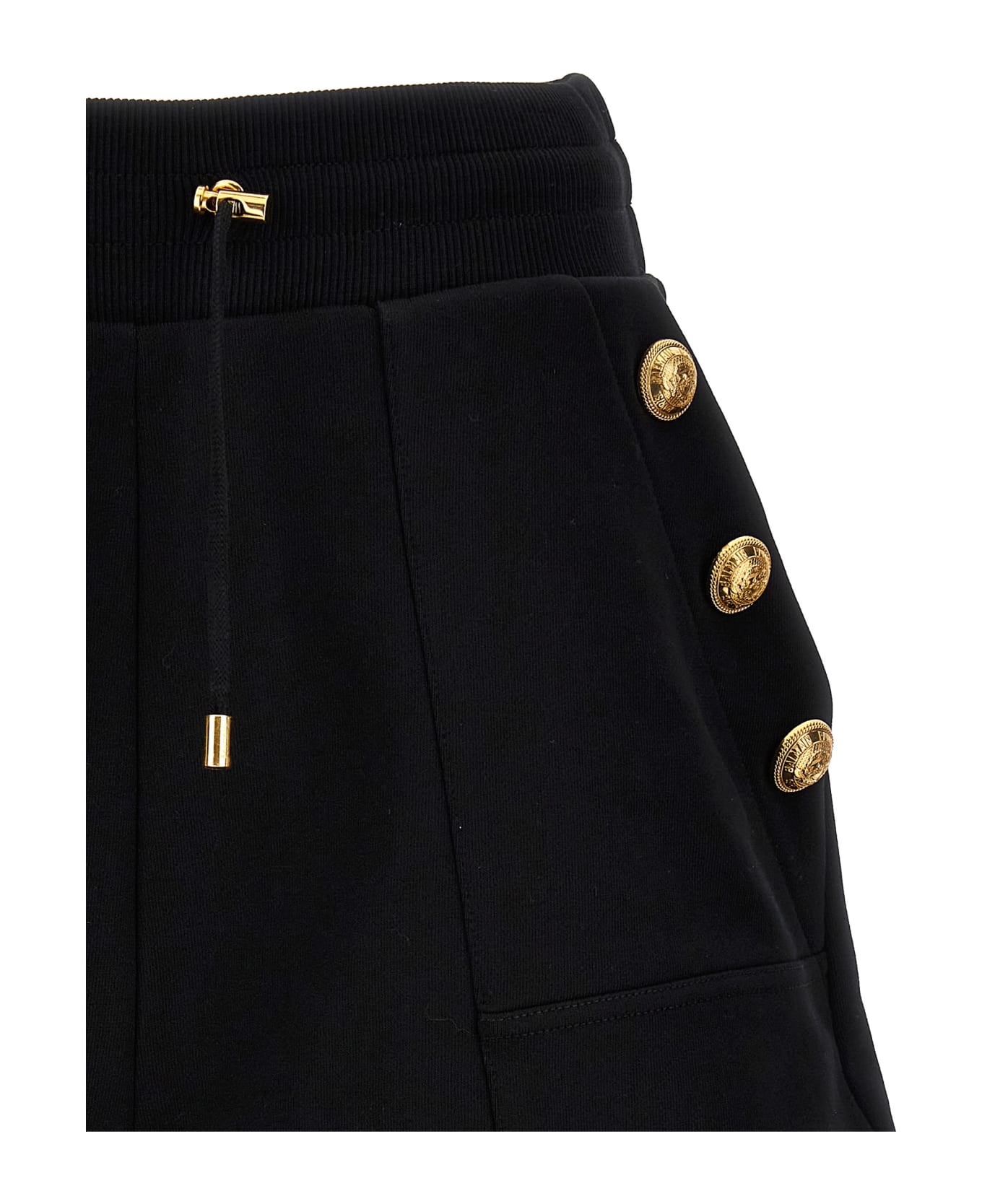 Balmain Six-button Shorts - Black