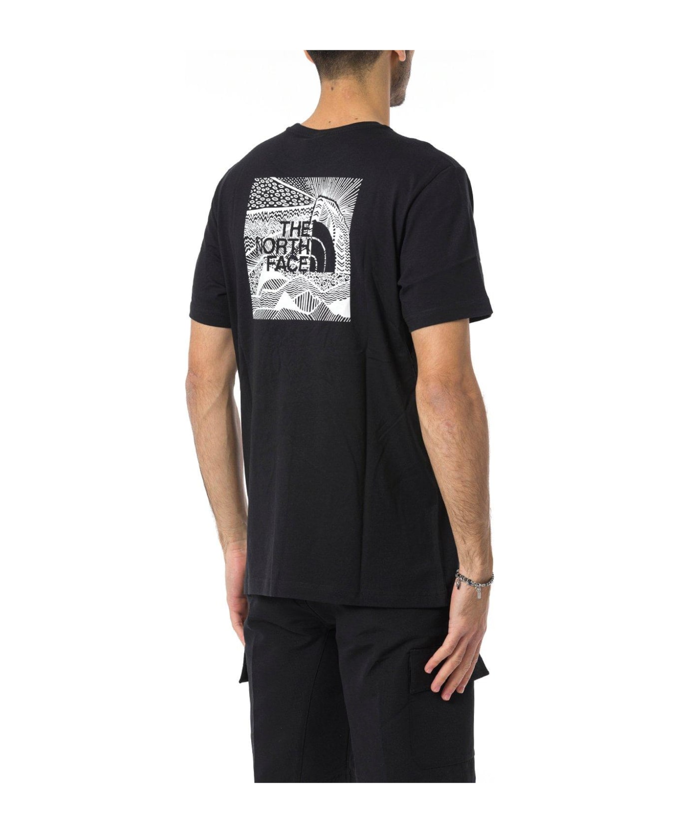 The North Face Logo Printed Crewneck T-shirt - Black シャツ