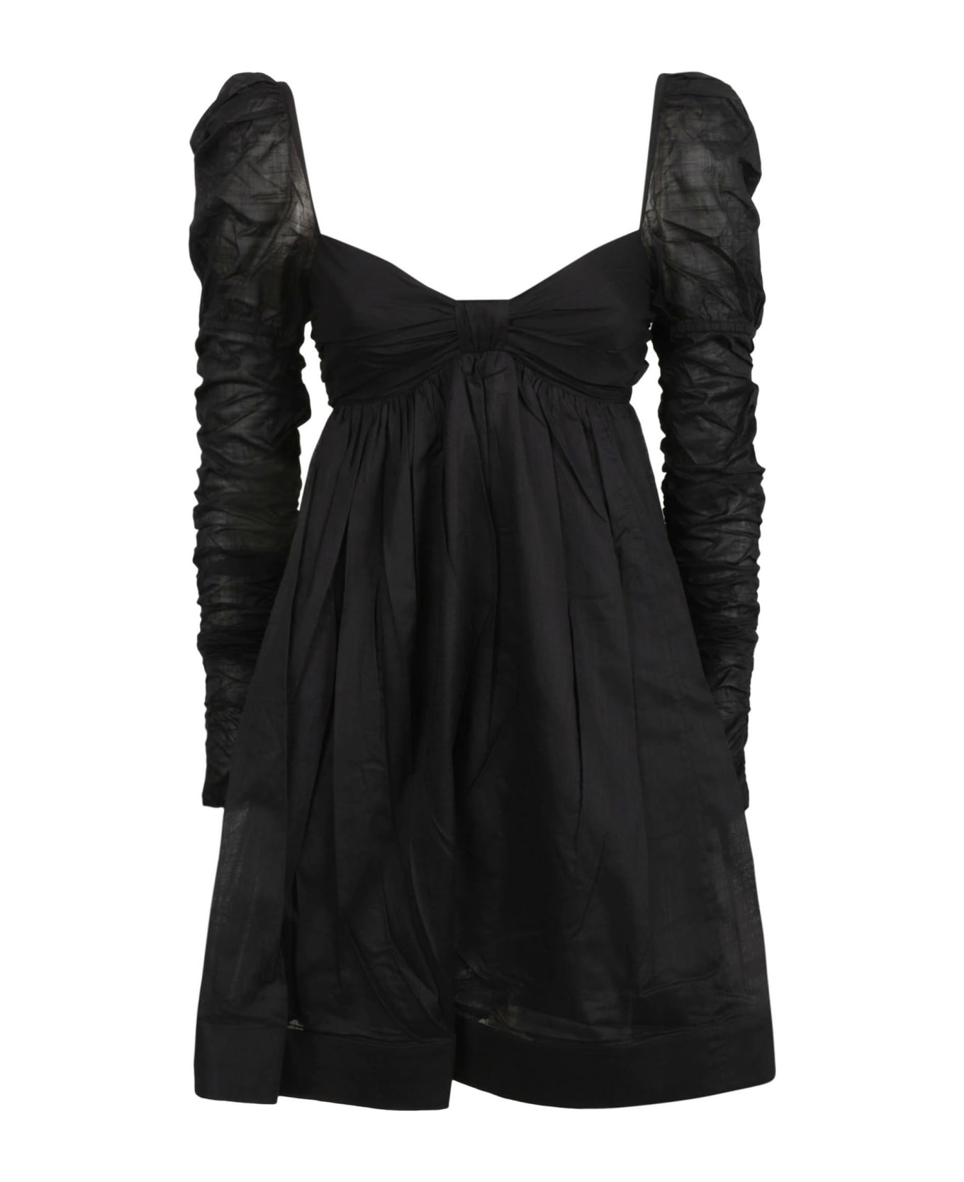 Zimmermann Twist Front Mini Dress - Black