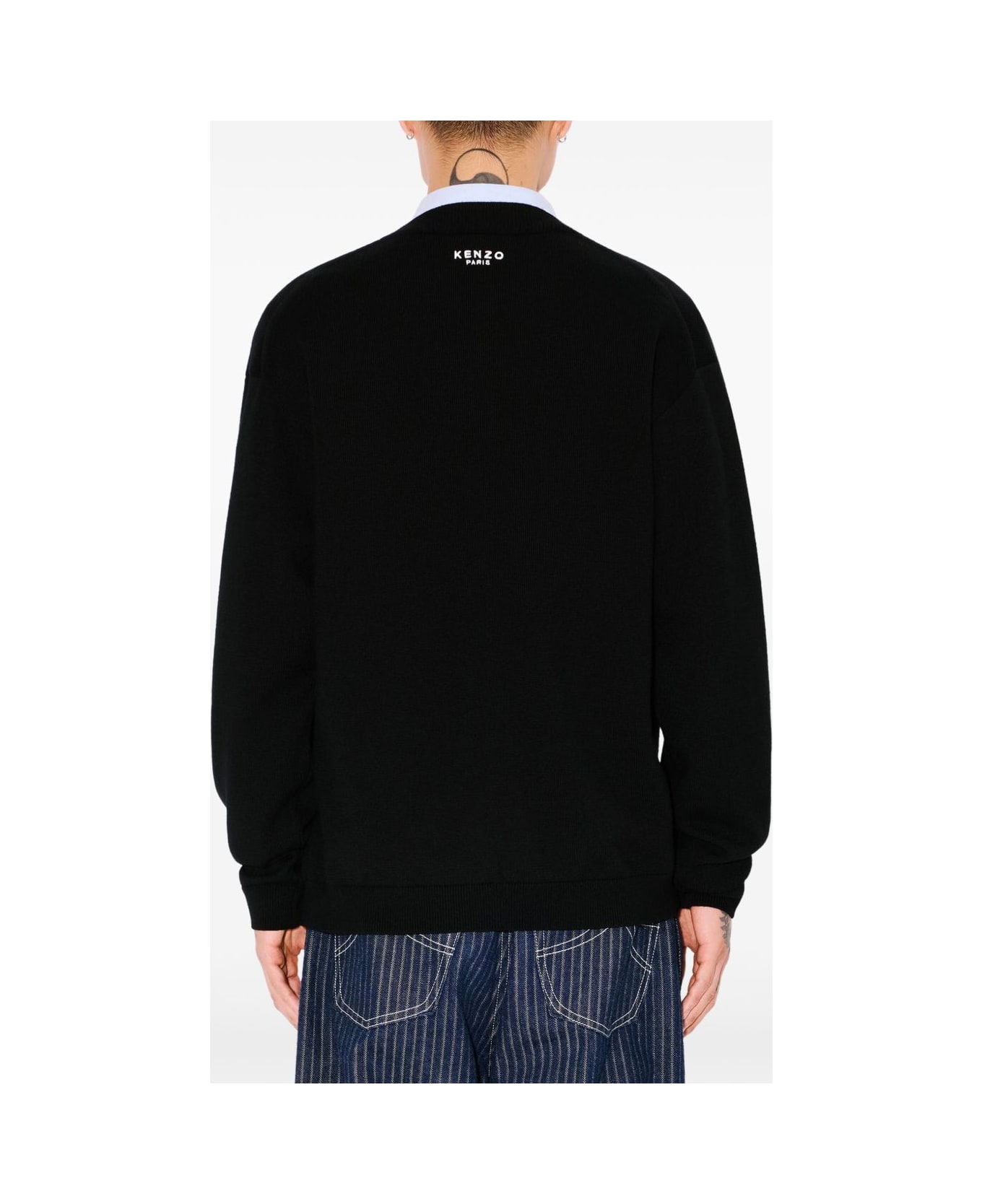Kenzo Knezo Pop Wool Sweater - Black