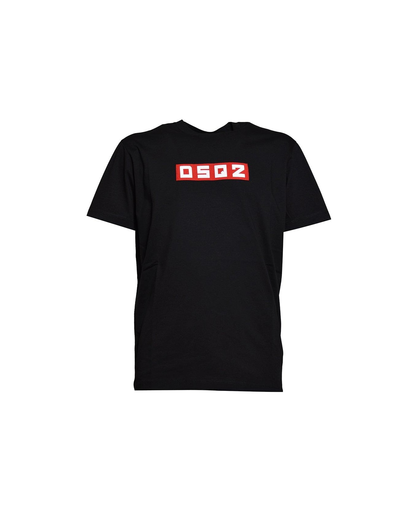 Dsquared2 D2 Logo Patch Crewneck T-shirt - Nero シャツ