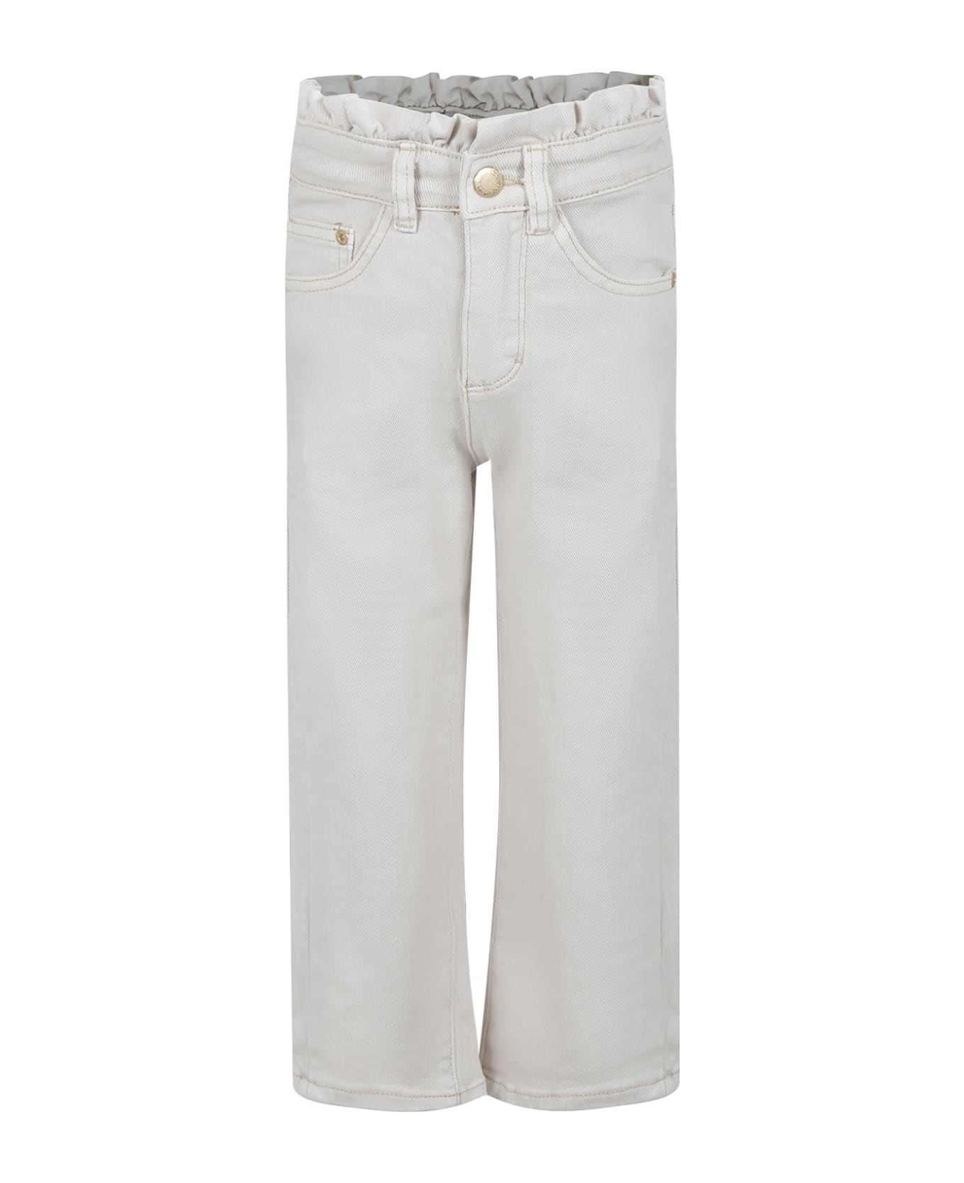 Molo Ivory Jeans For Kids - Ivory