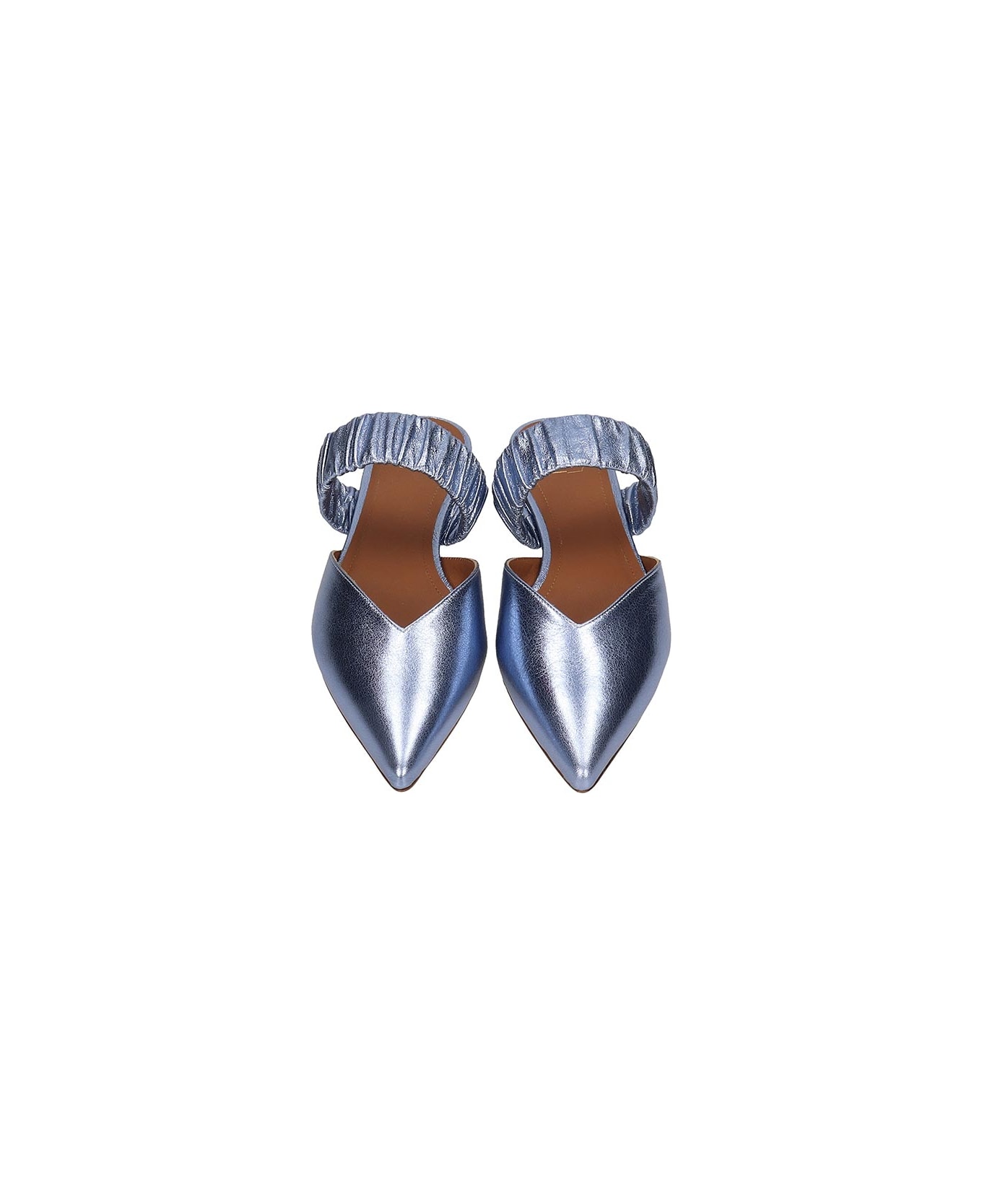 Malone Souliers Matilda Flat Loafers In Blue Leather - blue