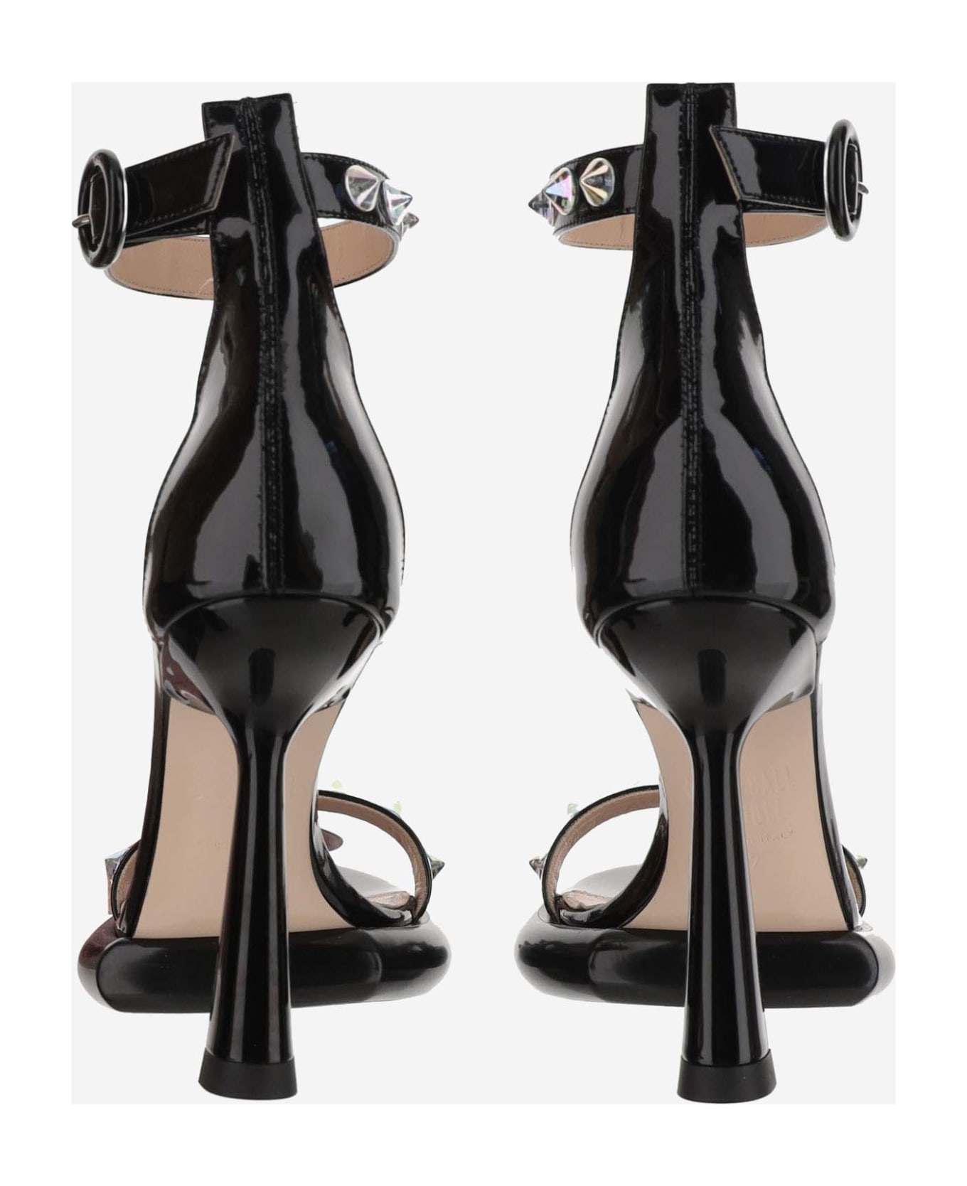 Francesca Bellavita Studded Leather Sandals - Black サンダル