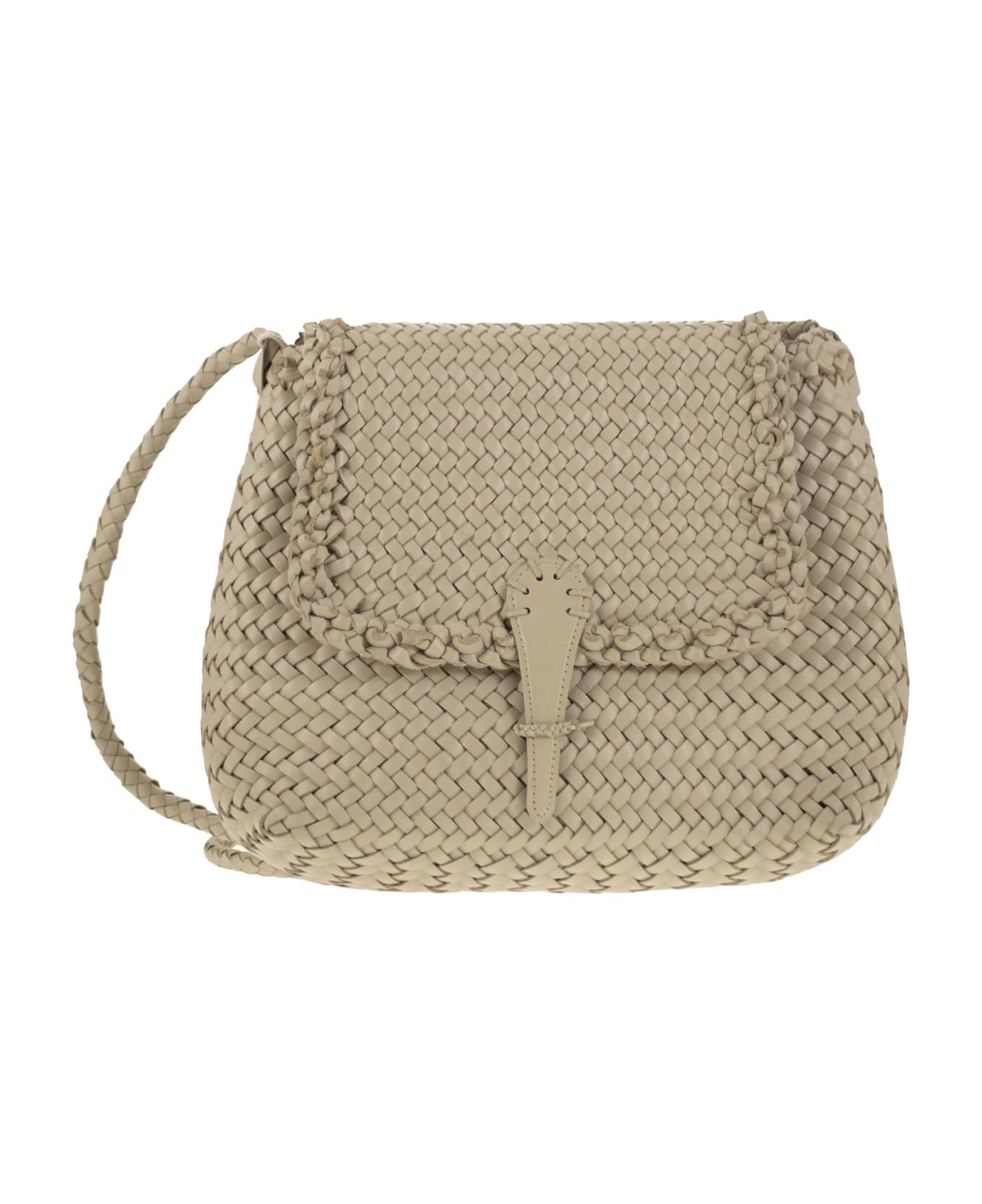 Dragon Diffusion Medium City Bag - Woven Leather Bag - Pearl