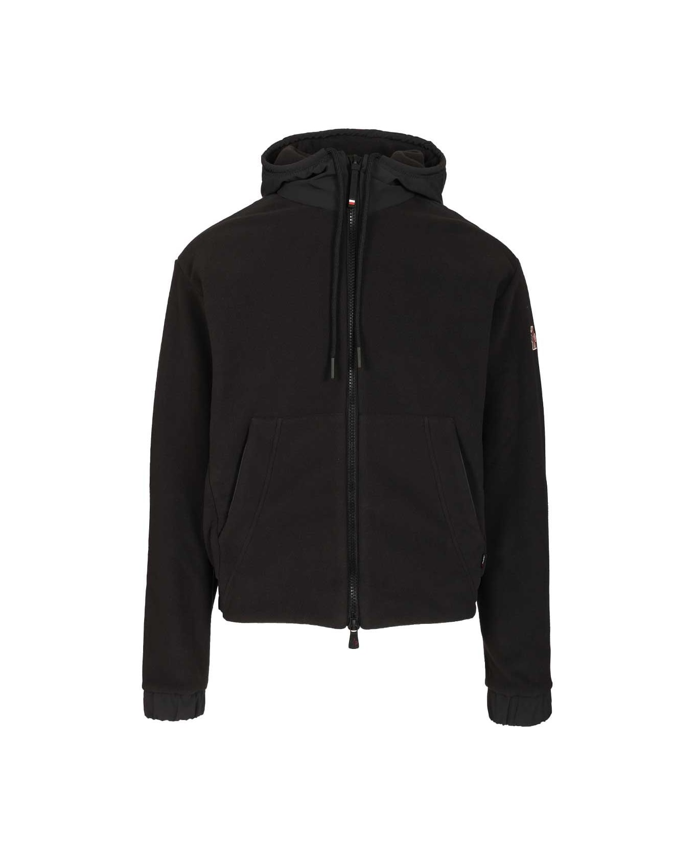Moncler Grenoble Zip Up Cardigan - BLACK