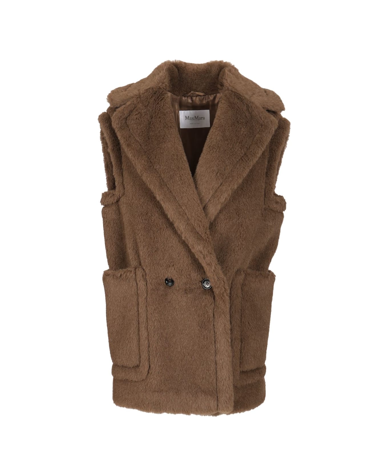 Max Mara Teddy Vest - BROWN
