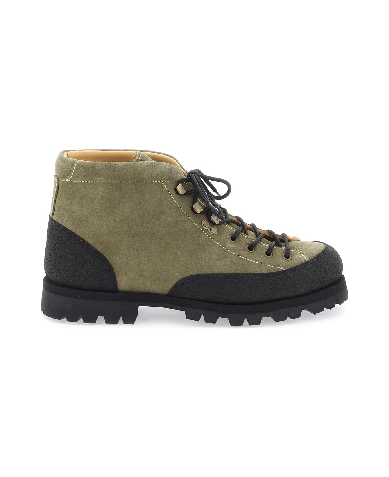 Paraboot Yosemite Boots - NOIRE VEL OLIVE (Green)