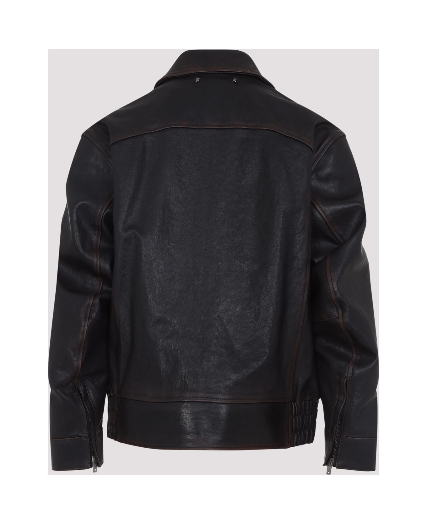 Golden Goose Prince Nappa Leather Bomber Jacket - Port Royale