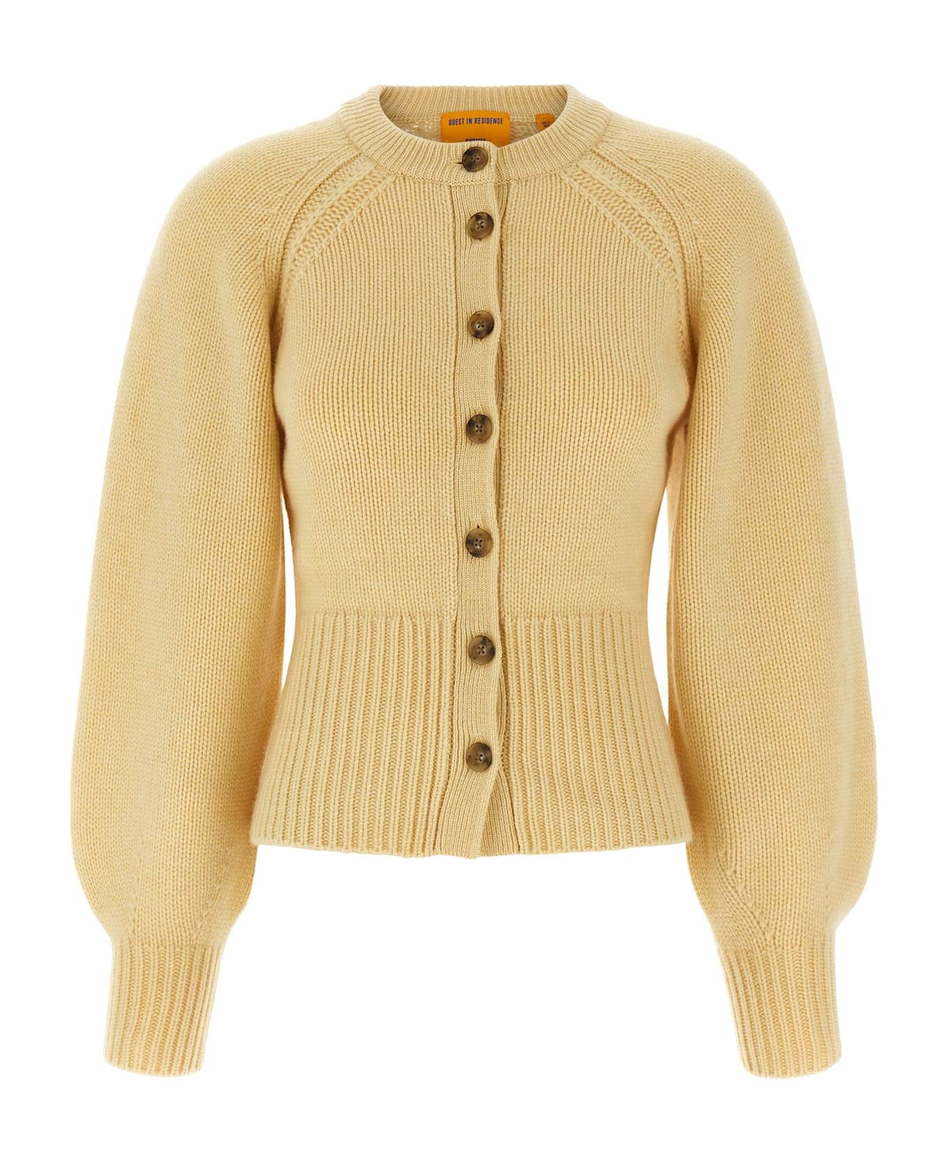 Guest in Residence 
sculpted
 Cardigan - Yellow