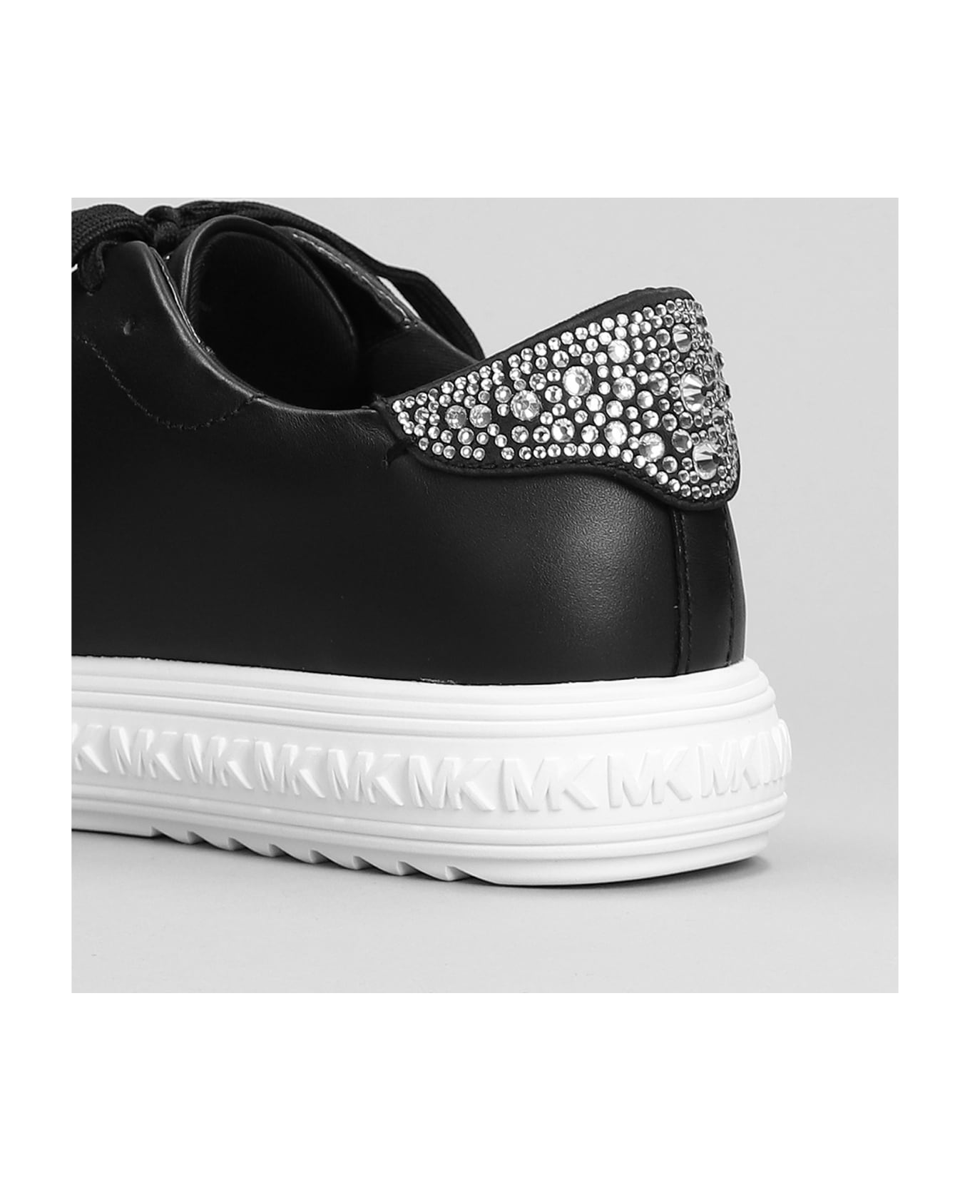 Michael Kors Grove Lake Up Sneakers In Black Leather And Fabric - black スニーカー