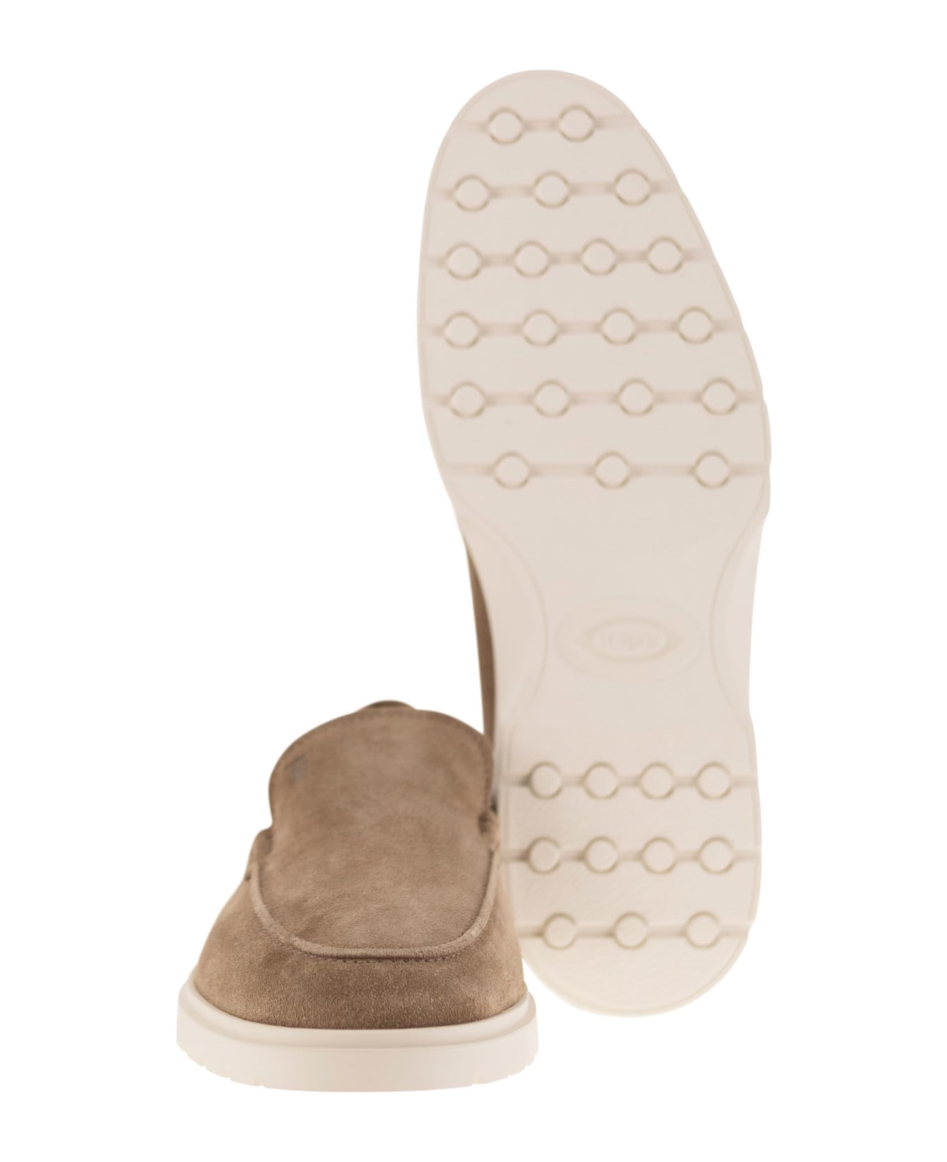 Tod's Suede Slipper Moccasin - Sand