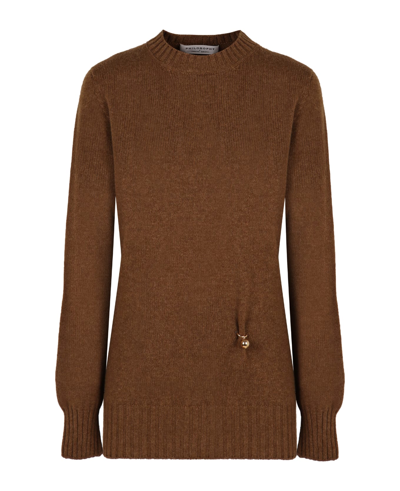 Philosophy di Lorenzo Serafini Wool And Cashmere Sweater - Camel