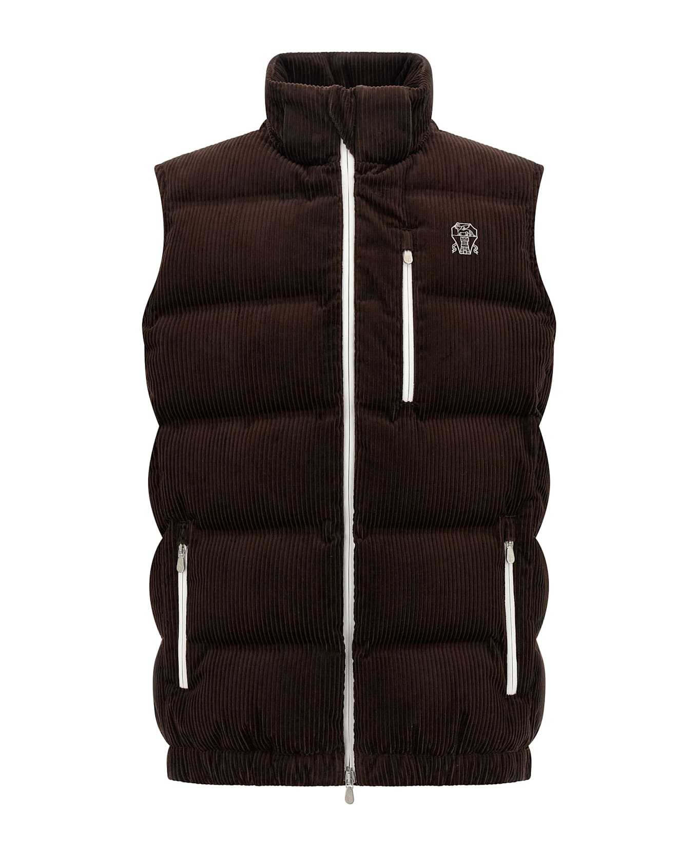Brunello Cucinelli Velvet Waistcoat - Brown